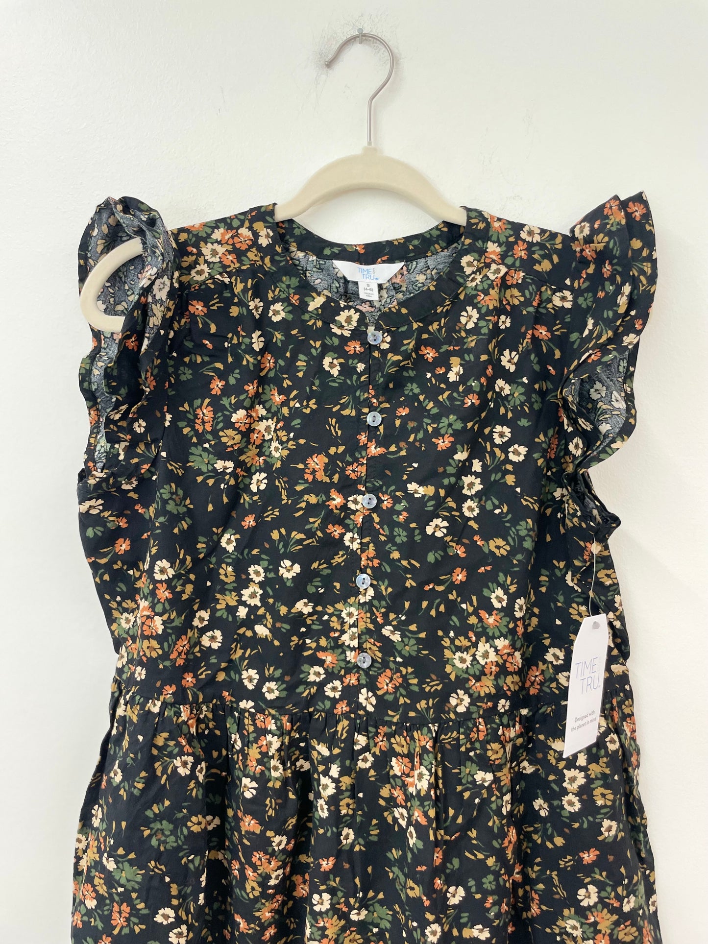 Time and Tru ruffled sleeve woven mini dress Size S / NWT