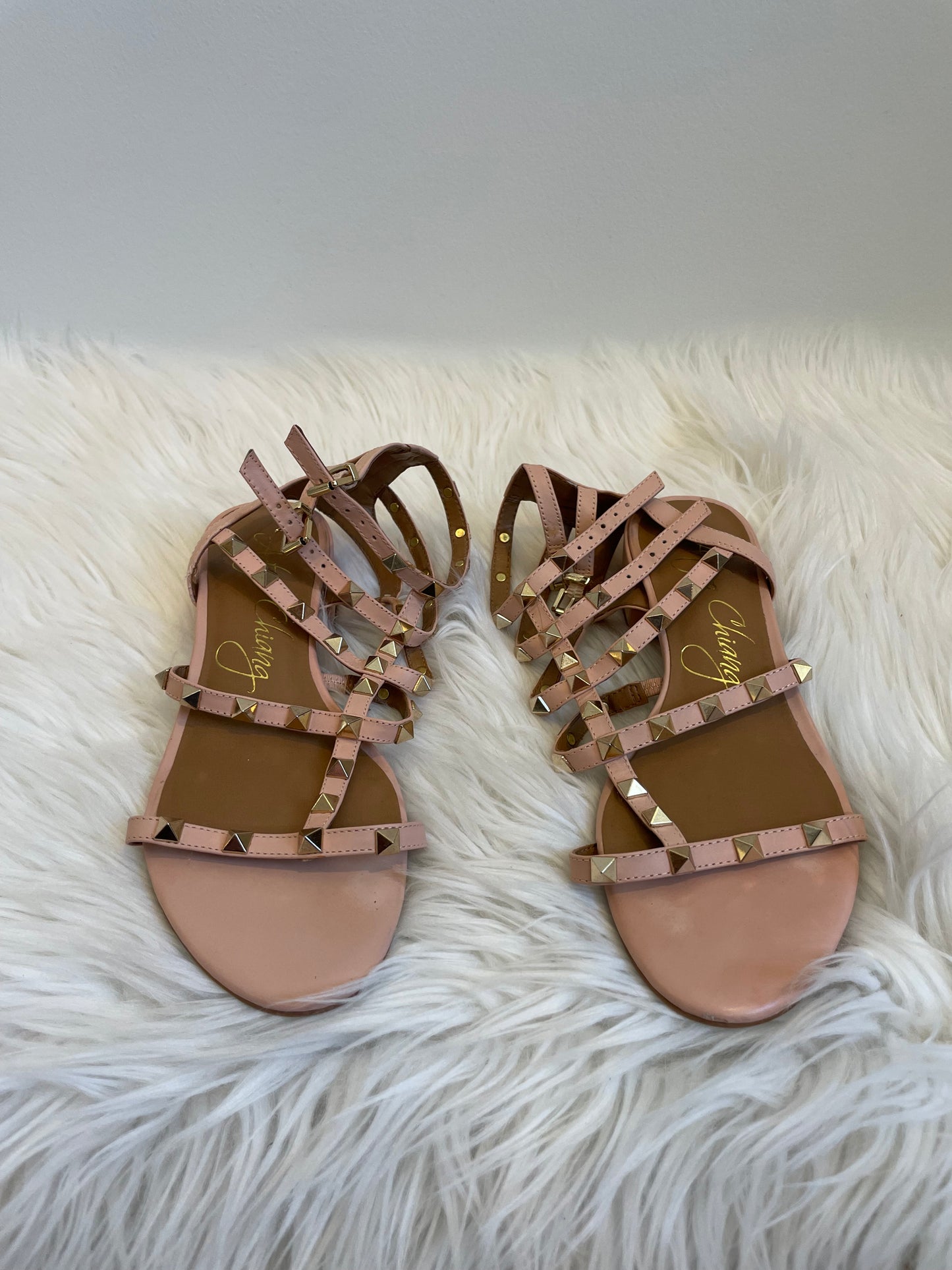 Arturo Chiang studded ankle strap sandals Size 7