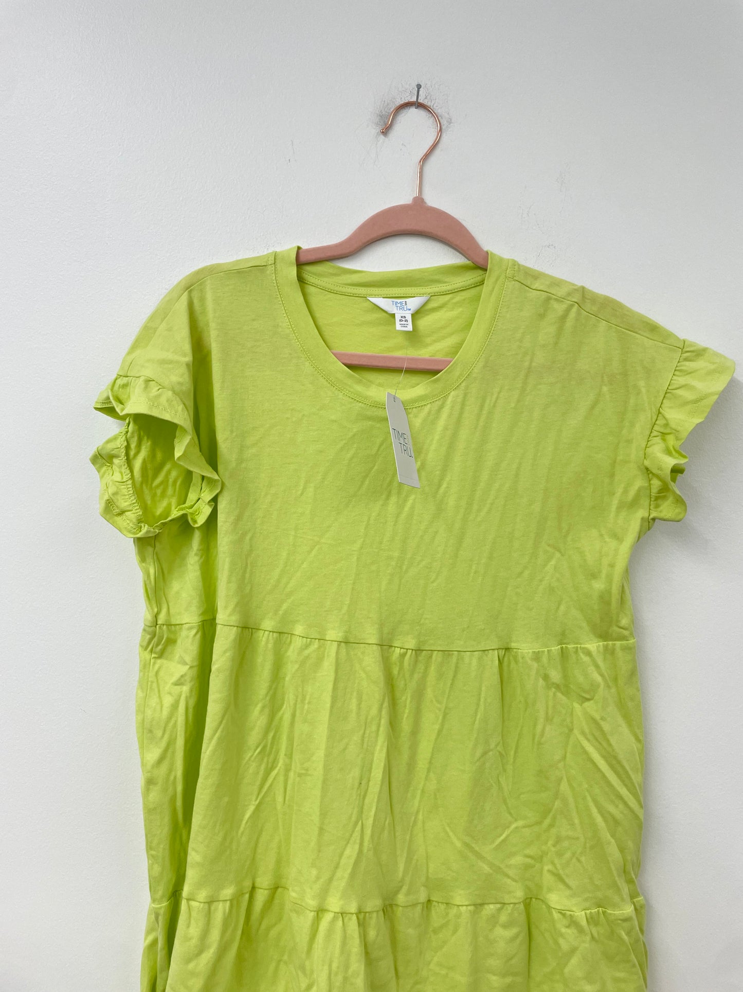 Time and tru flutter sleeve mini dress Size XS /NWT