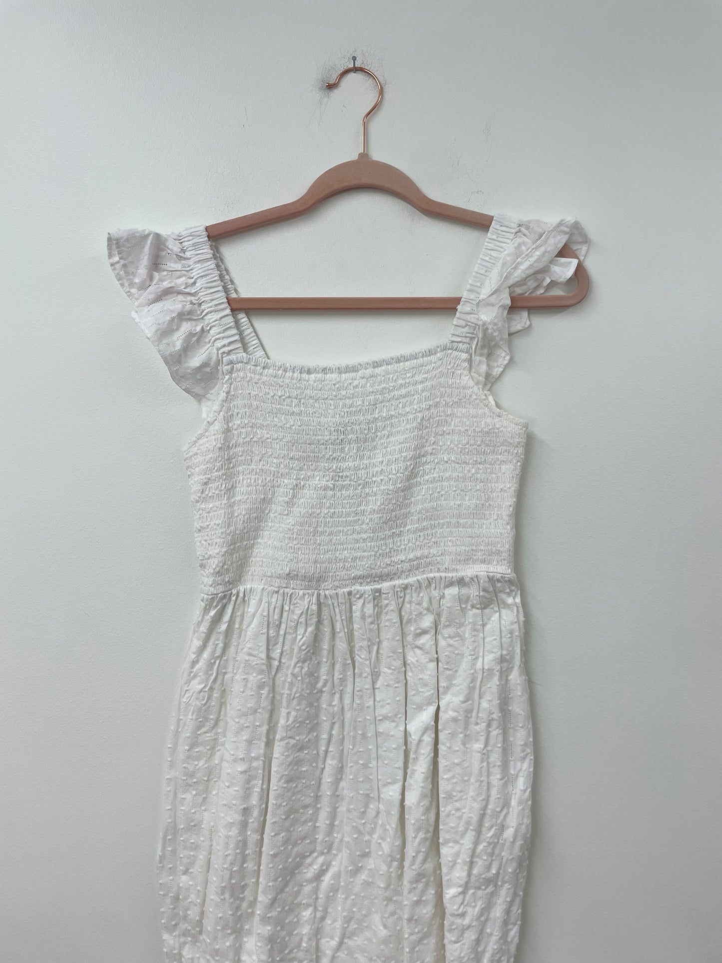 Loft smocked midi dress Size S /EUC