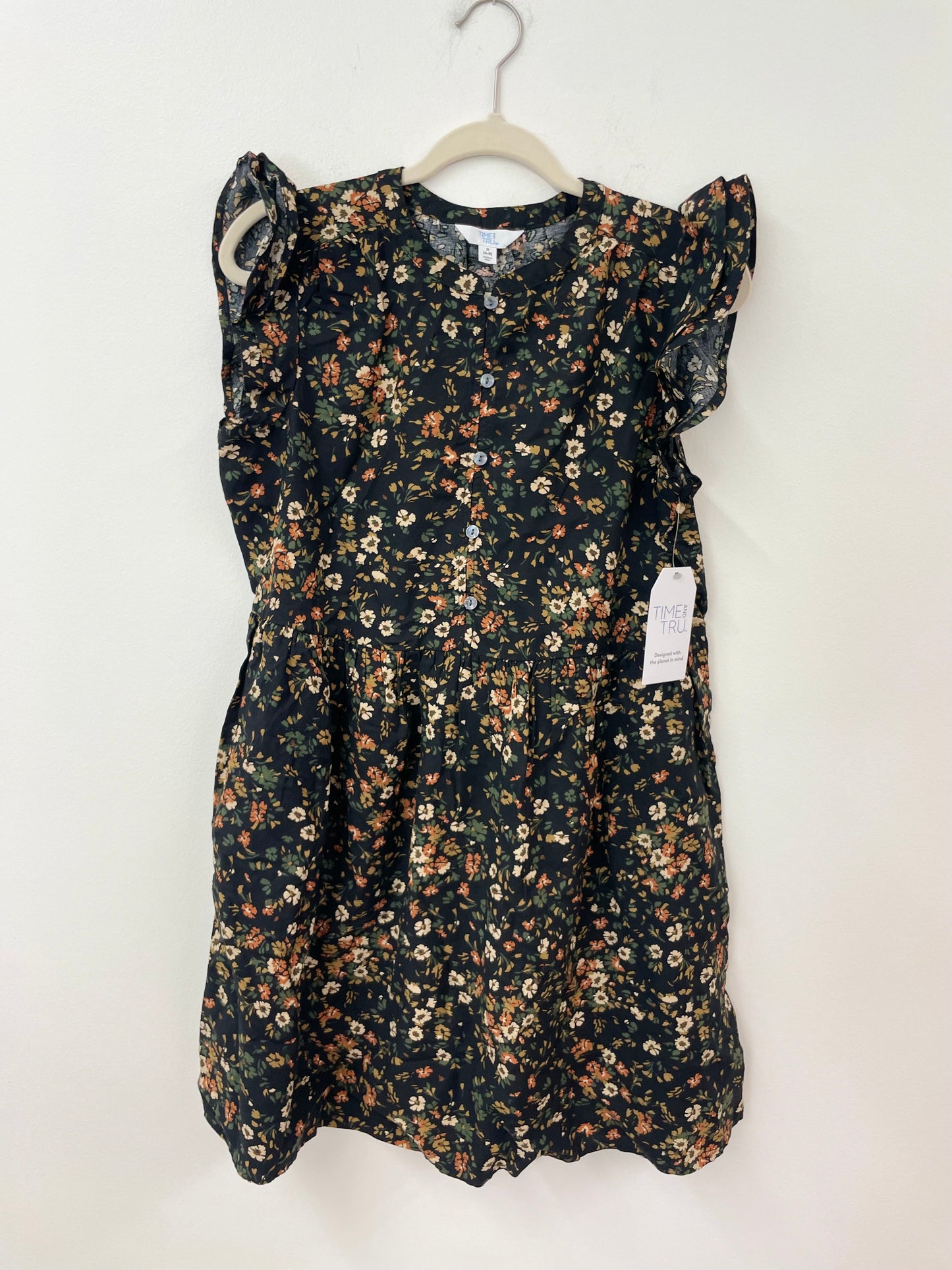 Time and Tru ruffled sleeve woven mini dress Size S / NWT