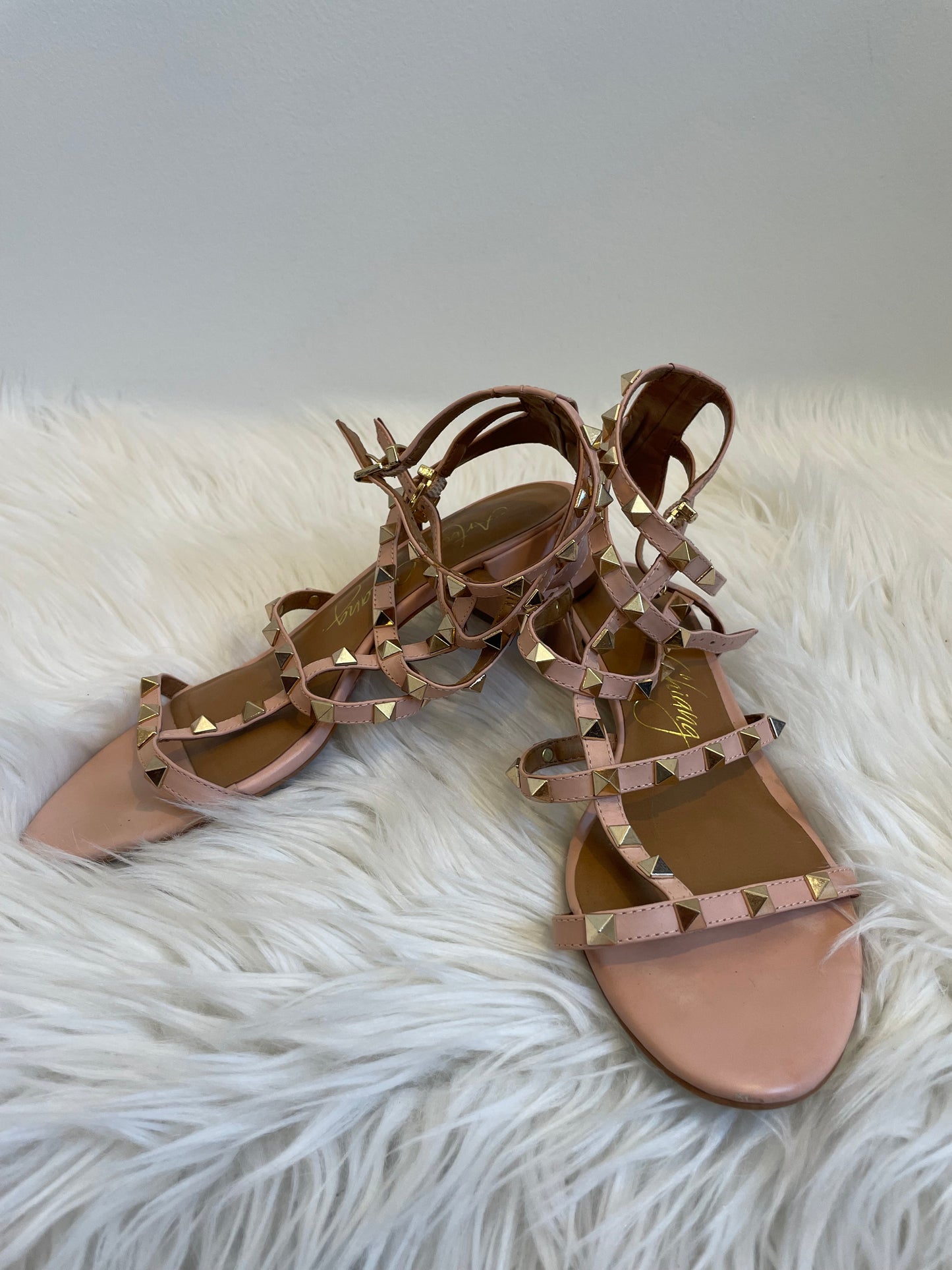 Arturo Chiang studded ankle strap sandals Size 7