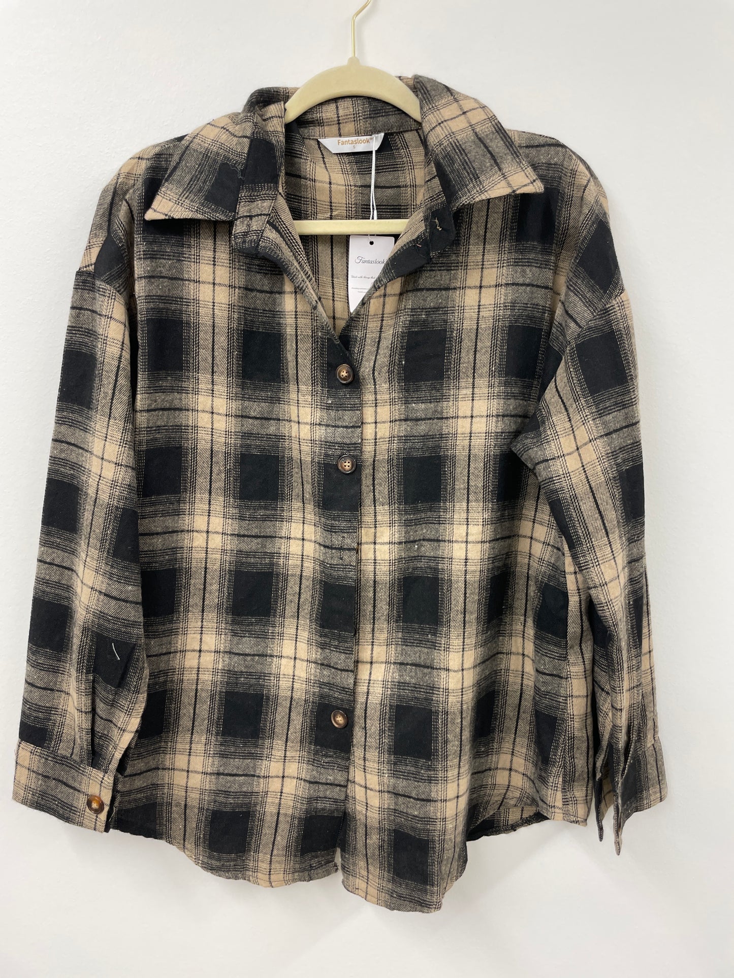 Fantaslook flannel button up Size S / NWT