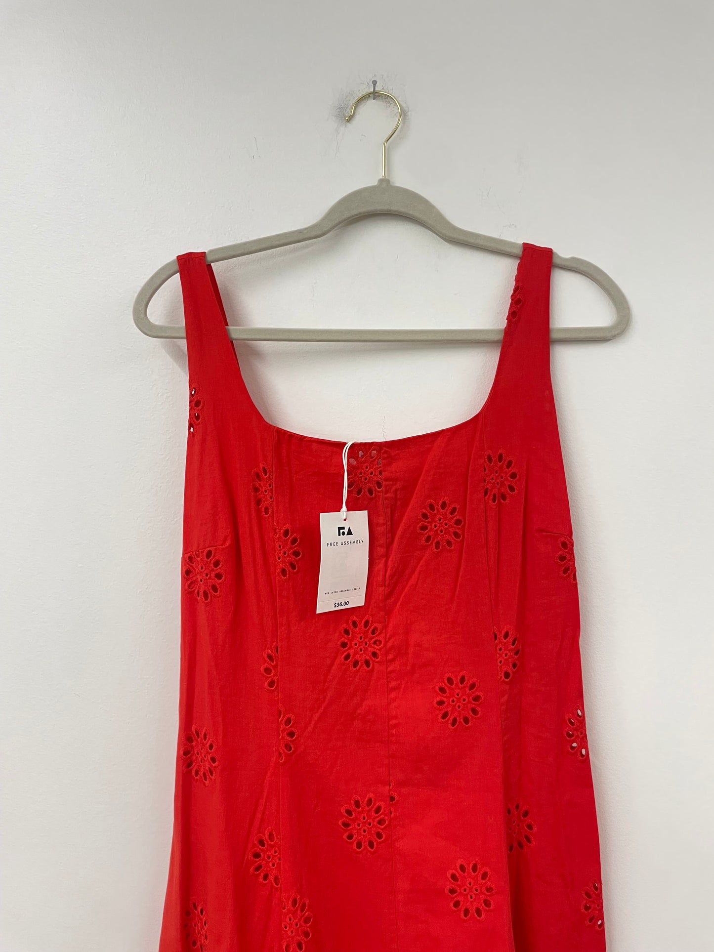 Free Assembly paneled midi dress Size S /NWT
