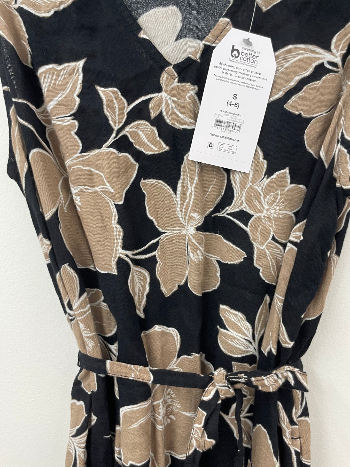 Time and Tru sleeveless midi dress Size S / NWT