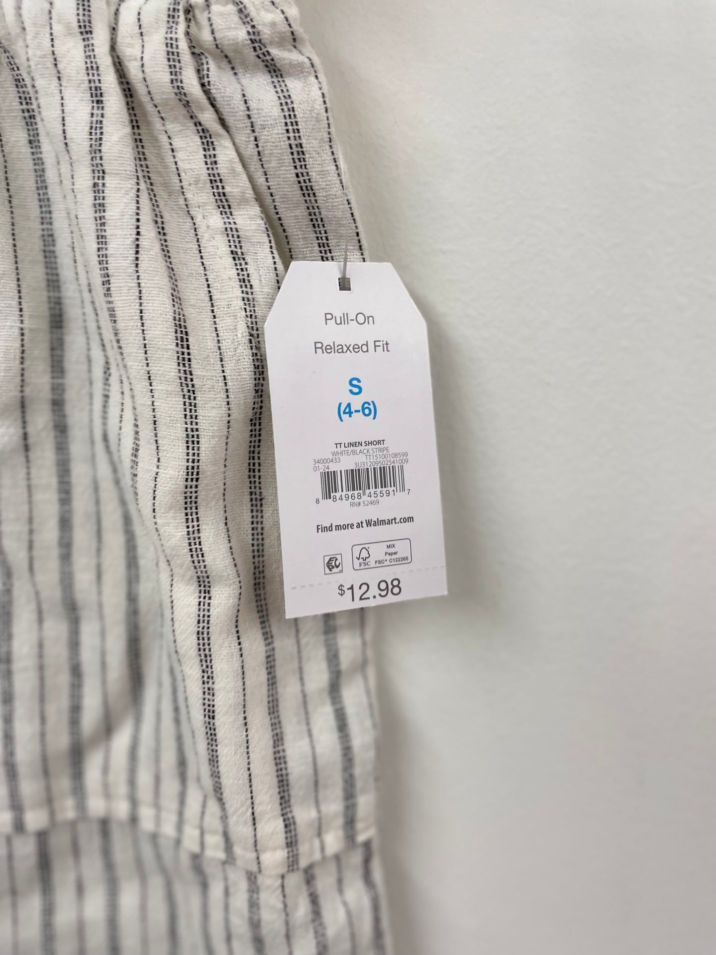 Time and Tru linen shorts Size S / NWT