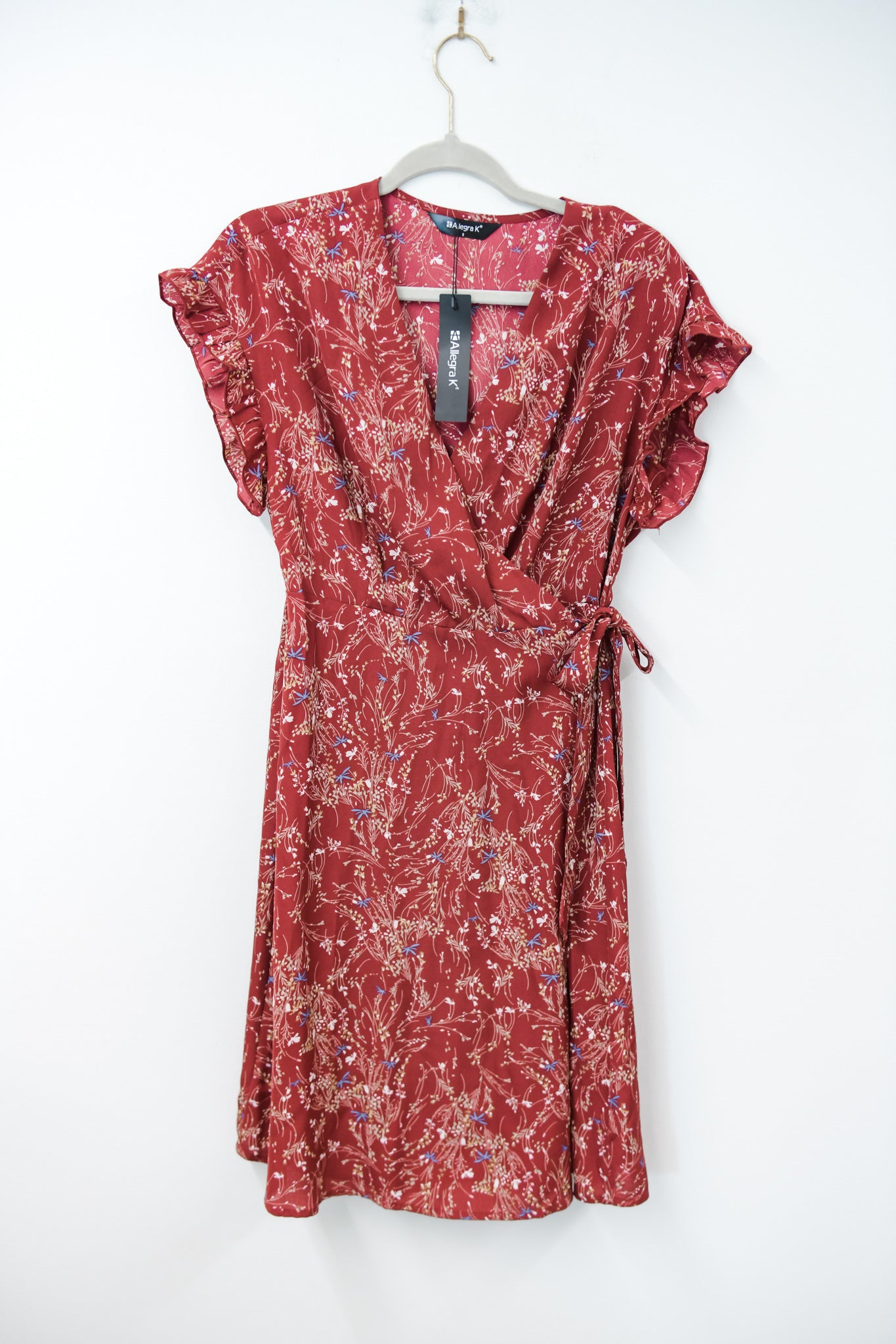 Allegra K wrap mini dress Size S / NWT