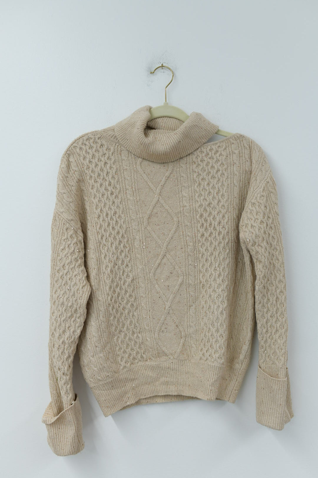Sofia turtleneck sweater with open shoulder detail Size M / EUC