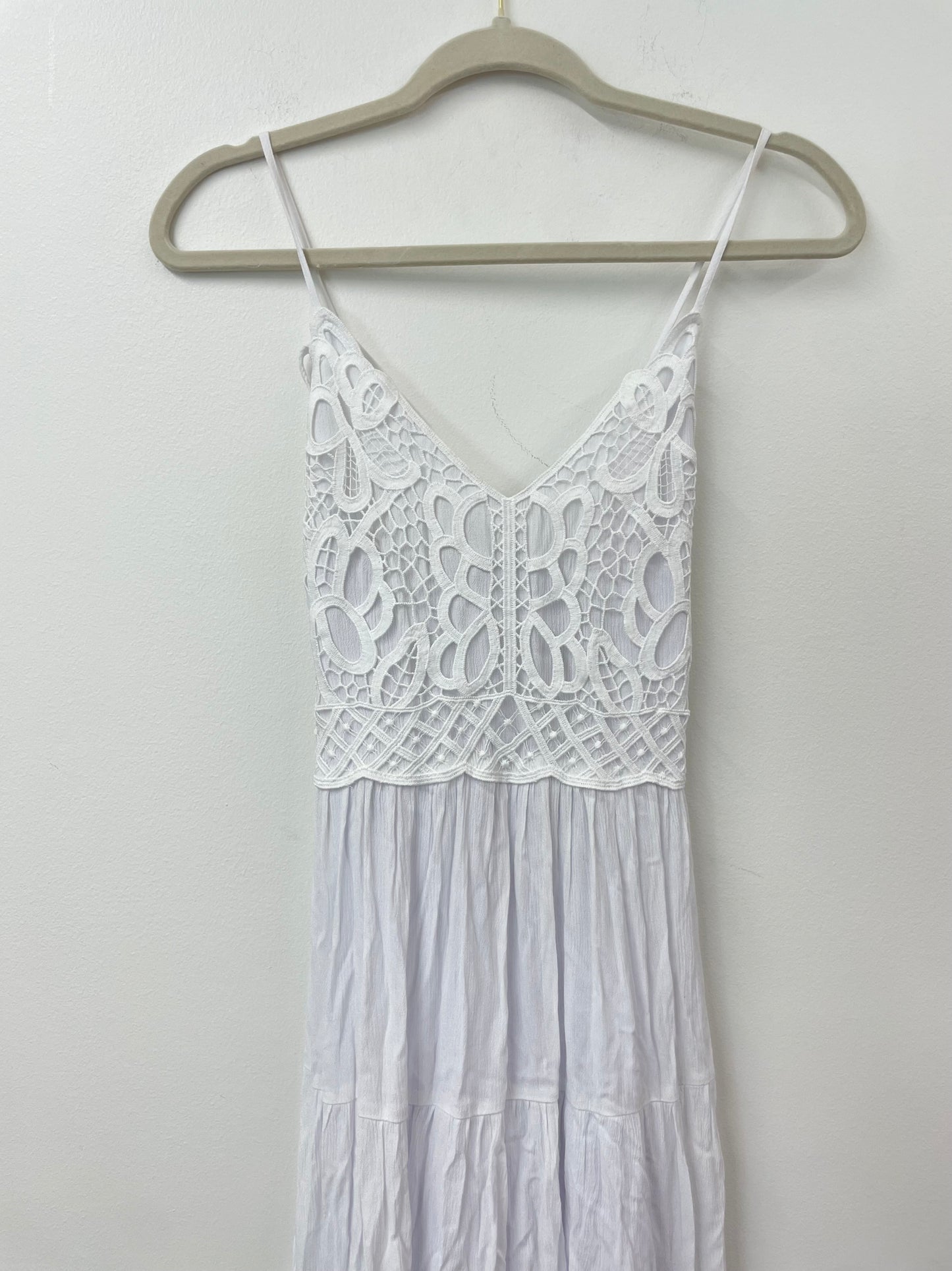 Jessica Simpson crochet top maxi dress Size S /NWT