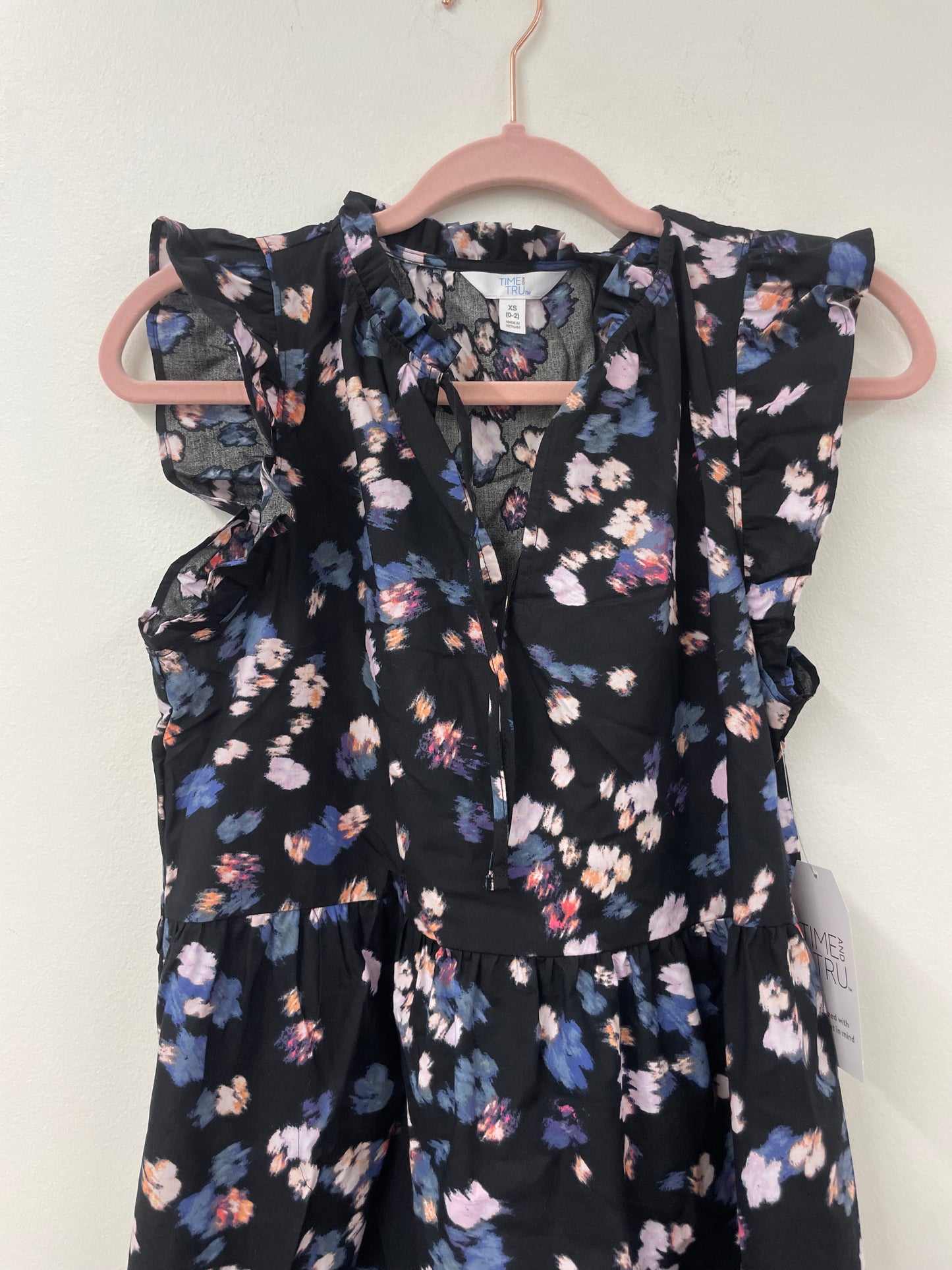 Time and Tru flutter sleeve mini dress Size XS / NWT