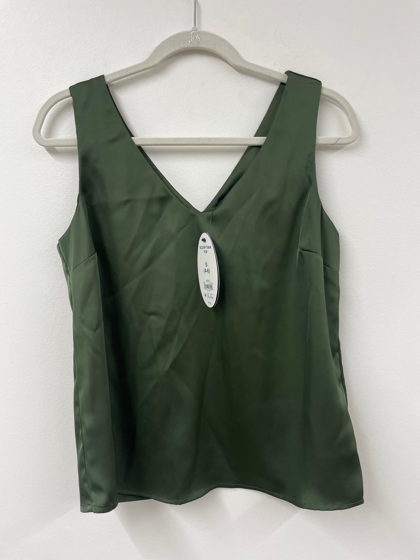 Scoop satin tank top Size S / NWT
