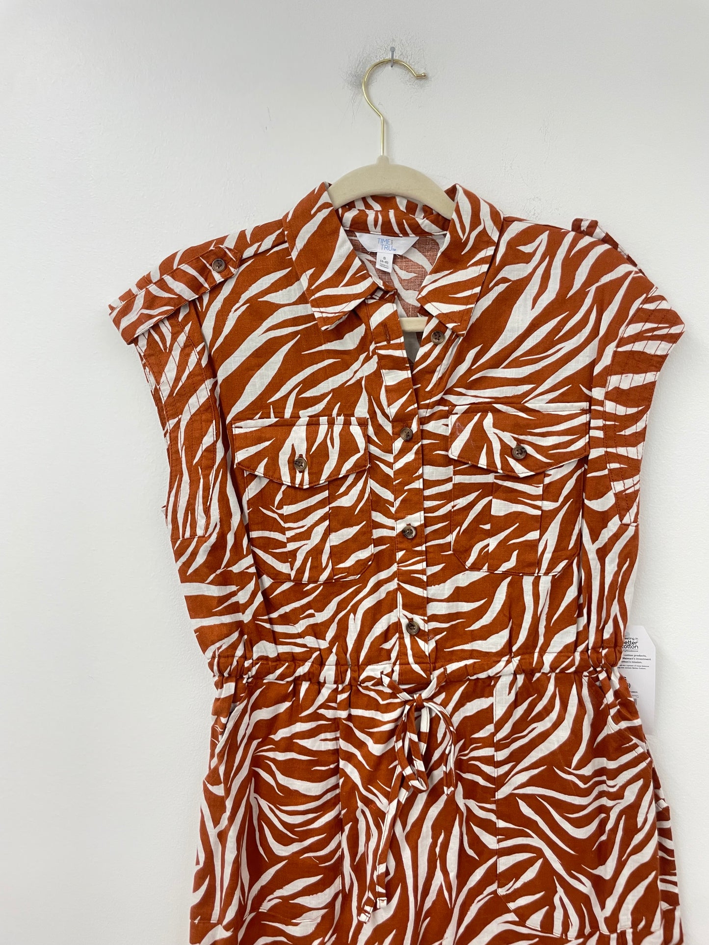 Time and Tru utility shirt dress Size S / NWT