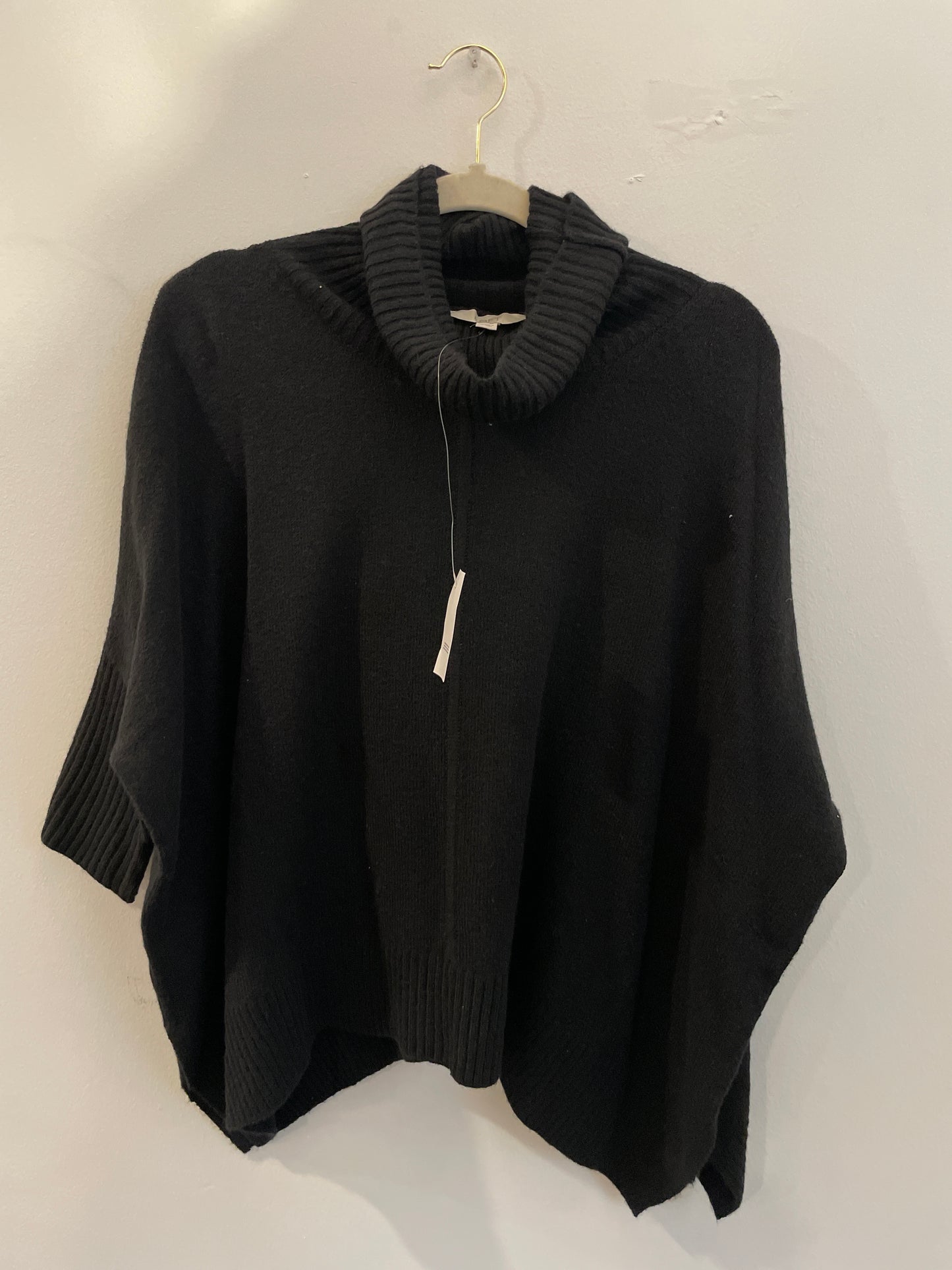 Loft 3/4 sleeve cable turtleneck poncho / Size XS / NWT