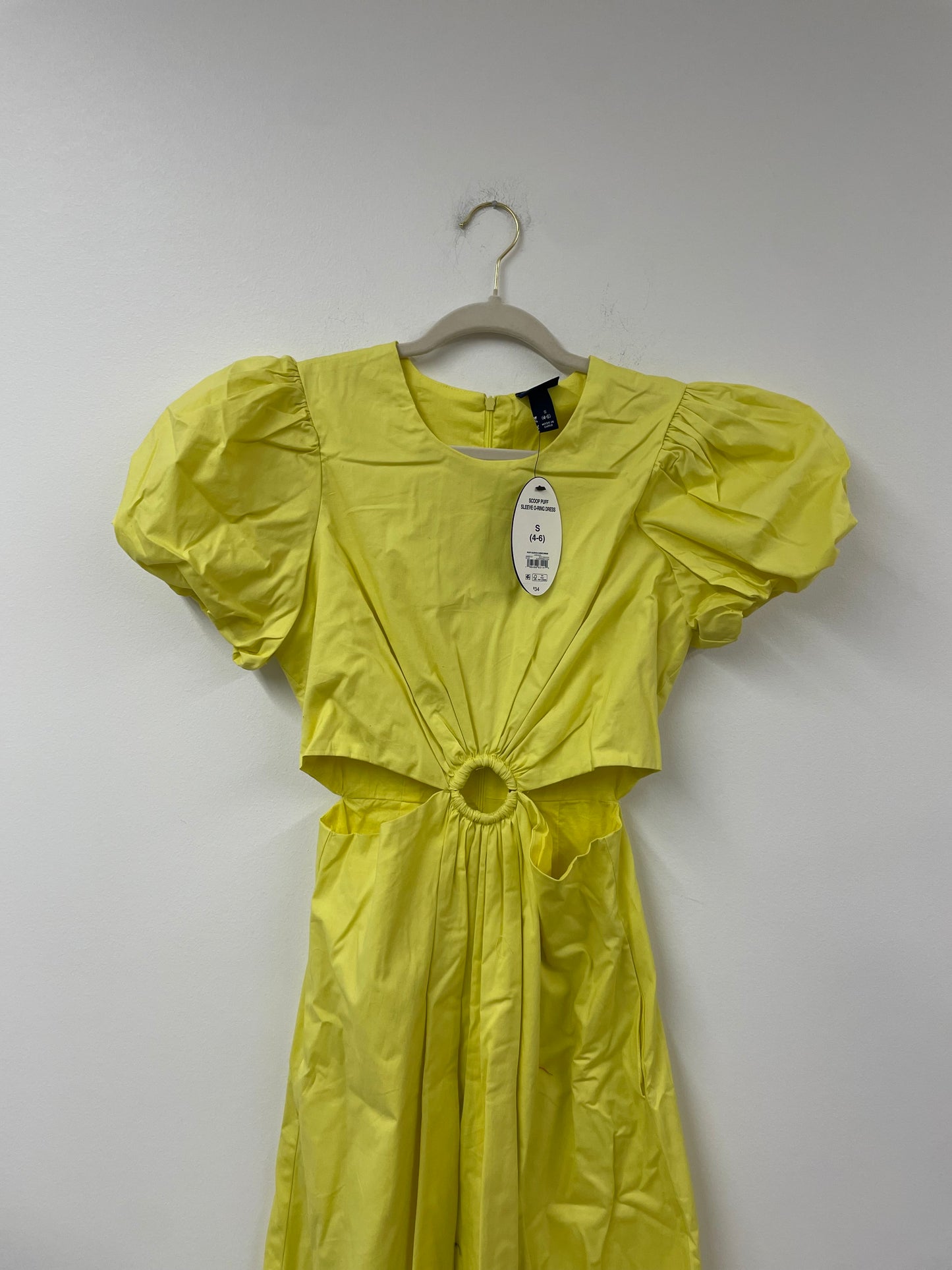 Scoop puffed sleeve o-ring midi dress Size S / NWT