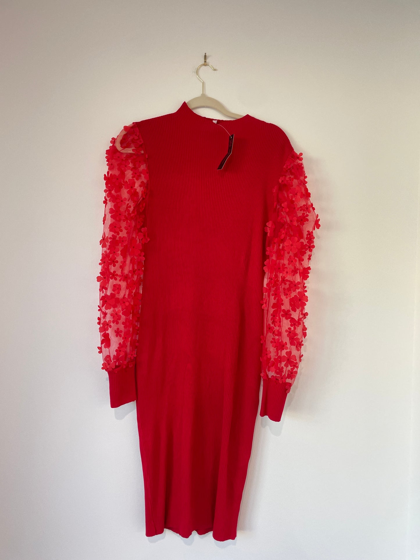 No Boundaries midi fitted dress Size L / NWT