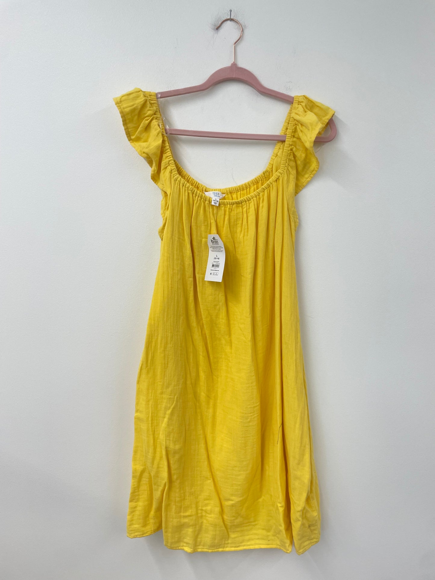 Time and Tru mini flutter sleeve dress Size L / NWT
