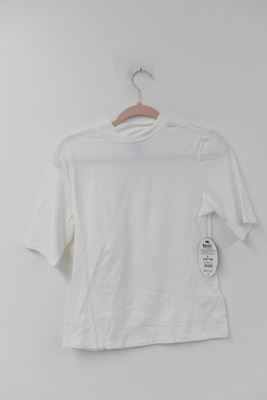 Scoop mock neck elbow baby tee Size L / NWT