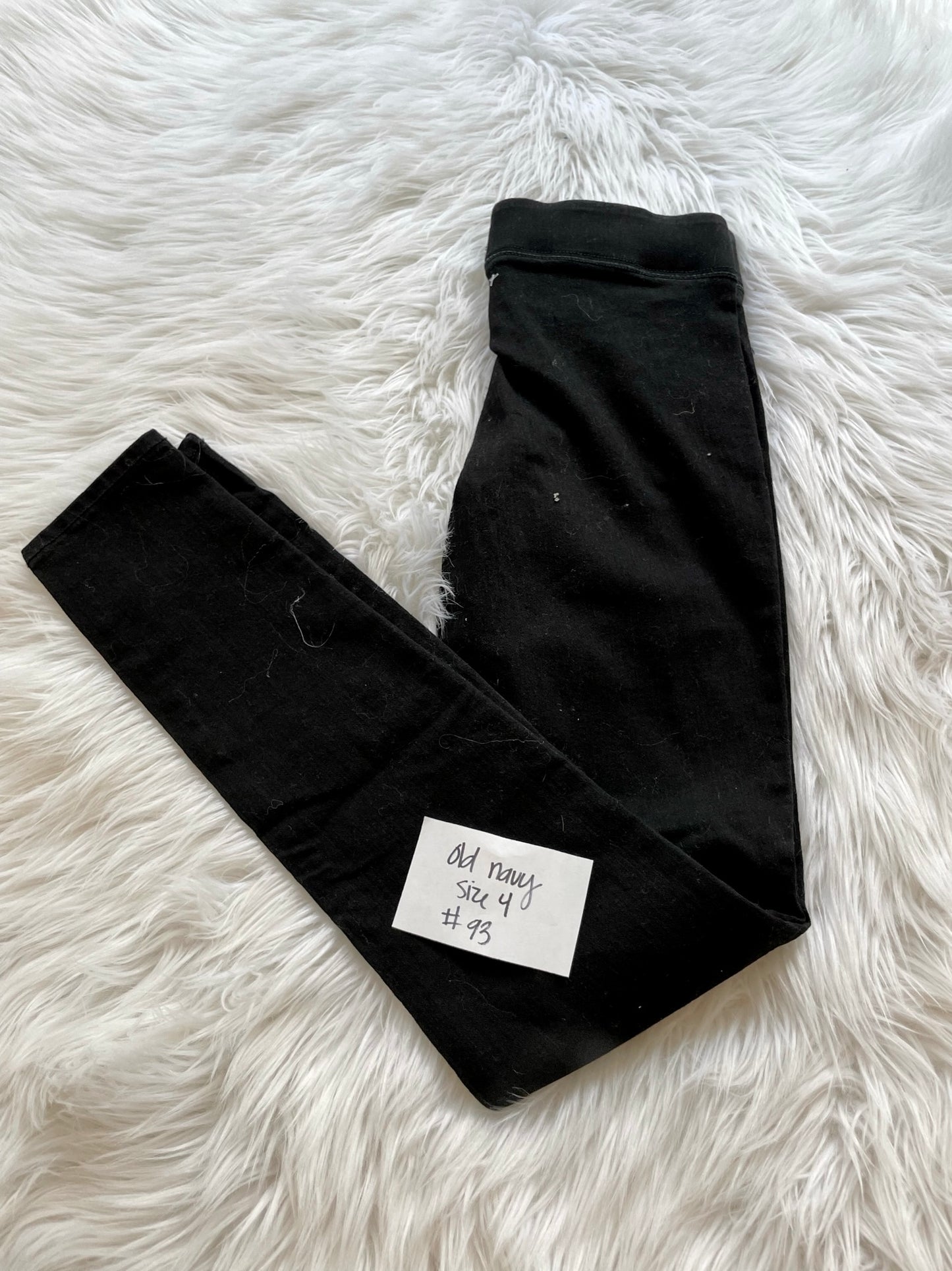 Old Navy black skinny stretch jeans Size 4/ EUC