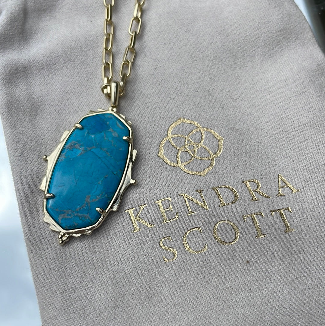 Kendra Scott Gold Brque Ella Pendant