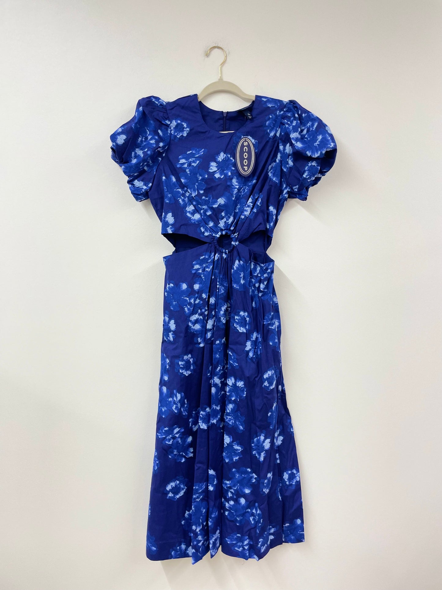 Scoop puffed sleeve o-ring midi dress Size S / NWT