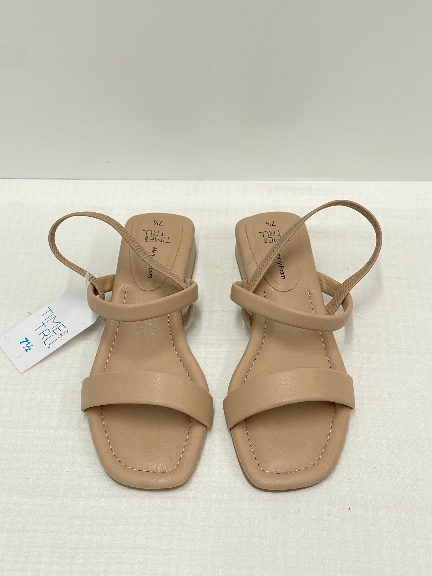 Time and Tru nude sandals Size 7.5/ NWT