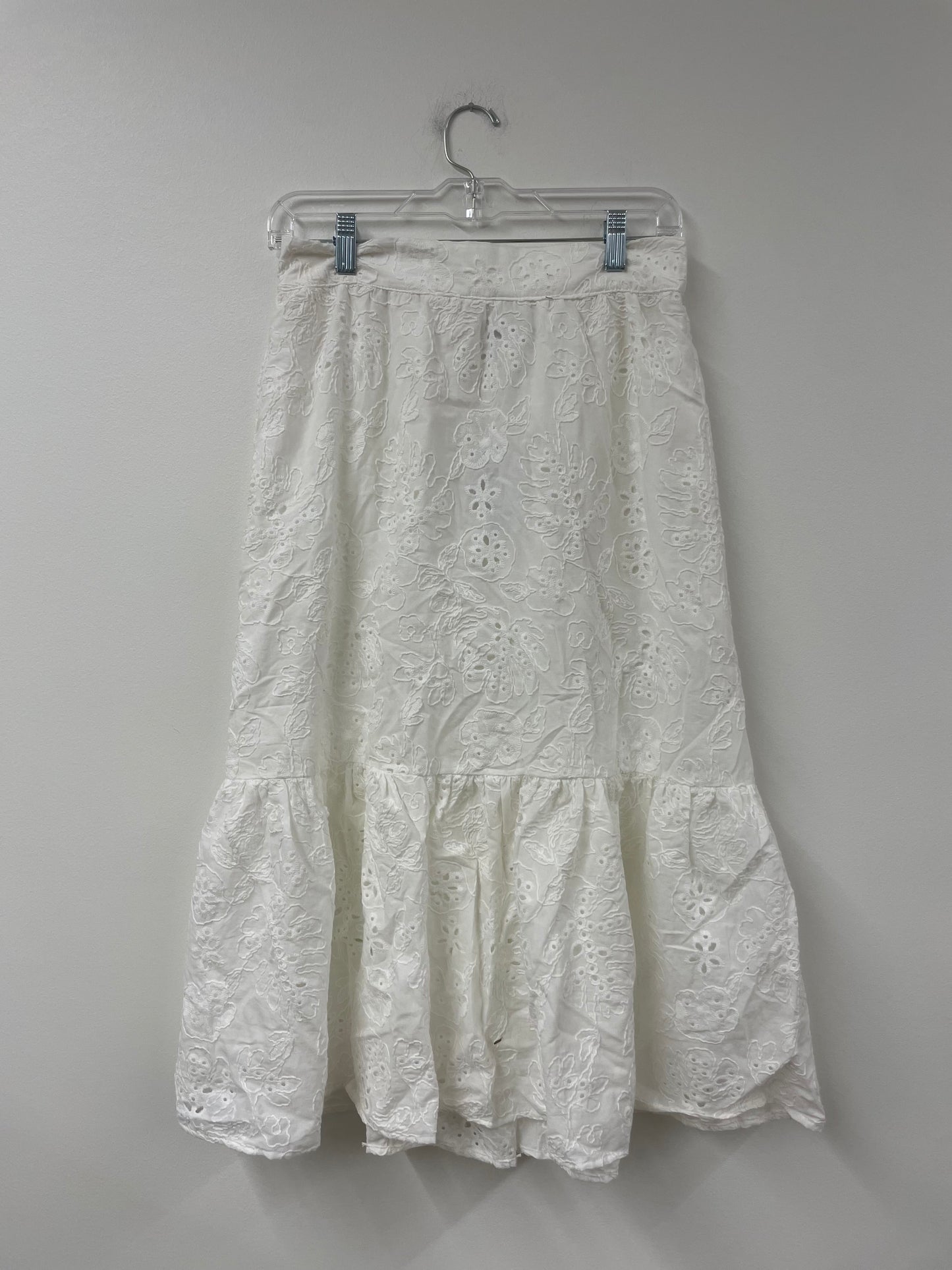 Sofia matching set -ruffles sleeve top with ruffle midi skirt Size S / NWT