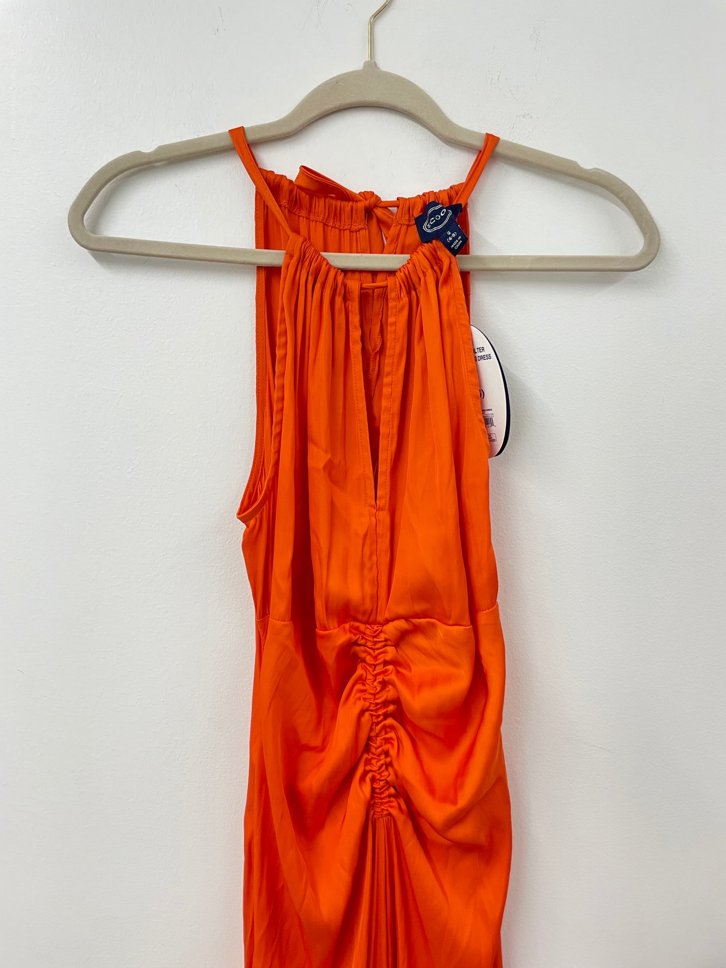 Scoop halter ruched maxi dress Size S / NWT