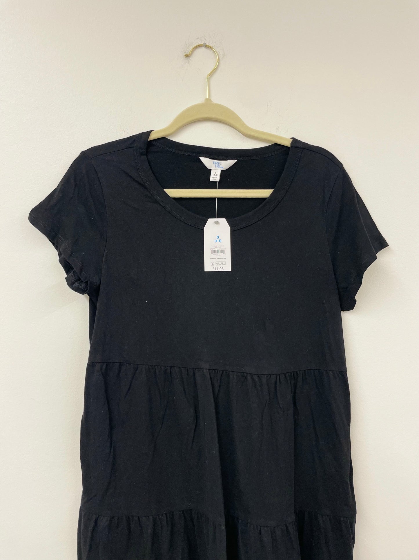 Time and Tru tiered knit mini dress Size S / NWT
