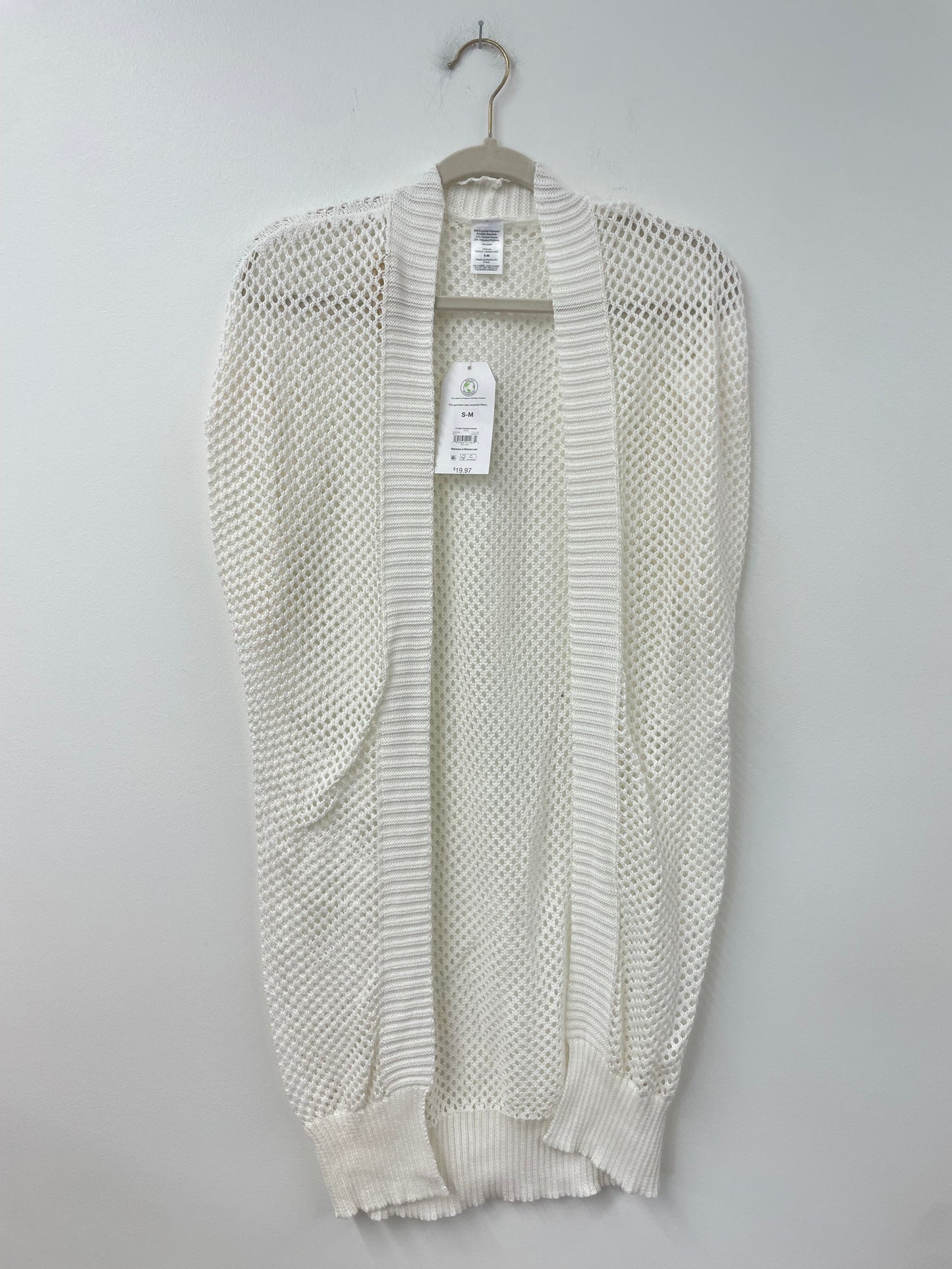 Time and Tru knit crochet ruana Size S-M/ NWT
