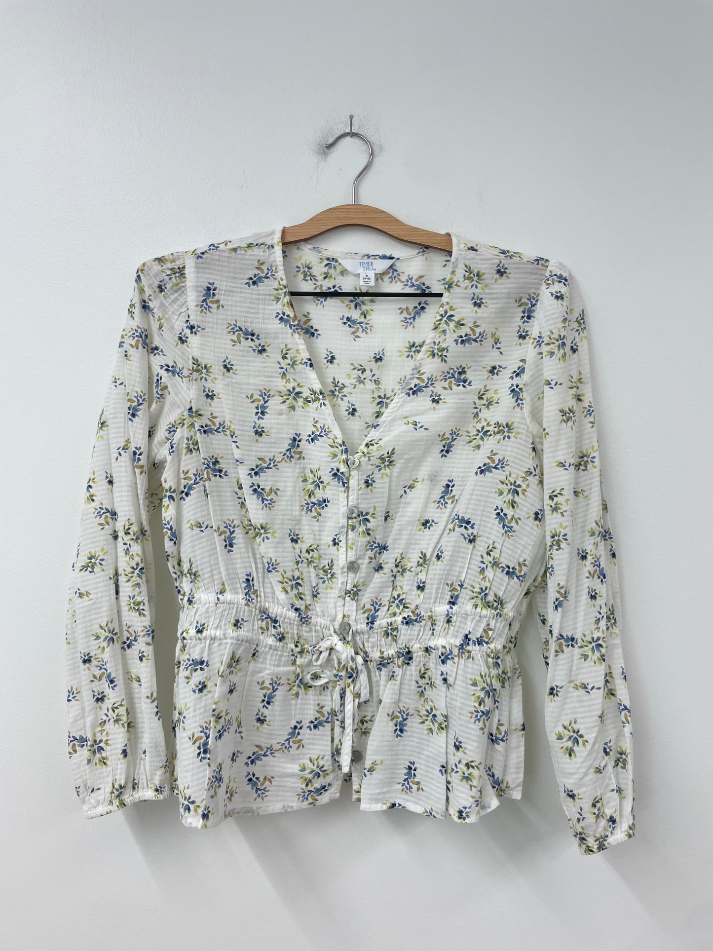 Time and Tru woven printed top Size S / EUC