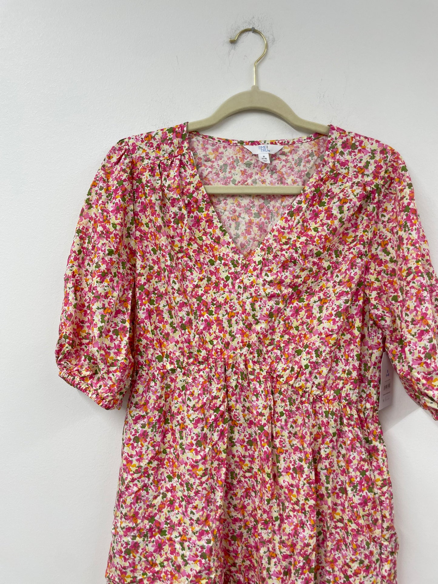 Time and Tru puff sleeve mini dress Size S / NWT