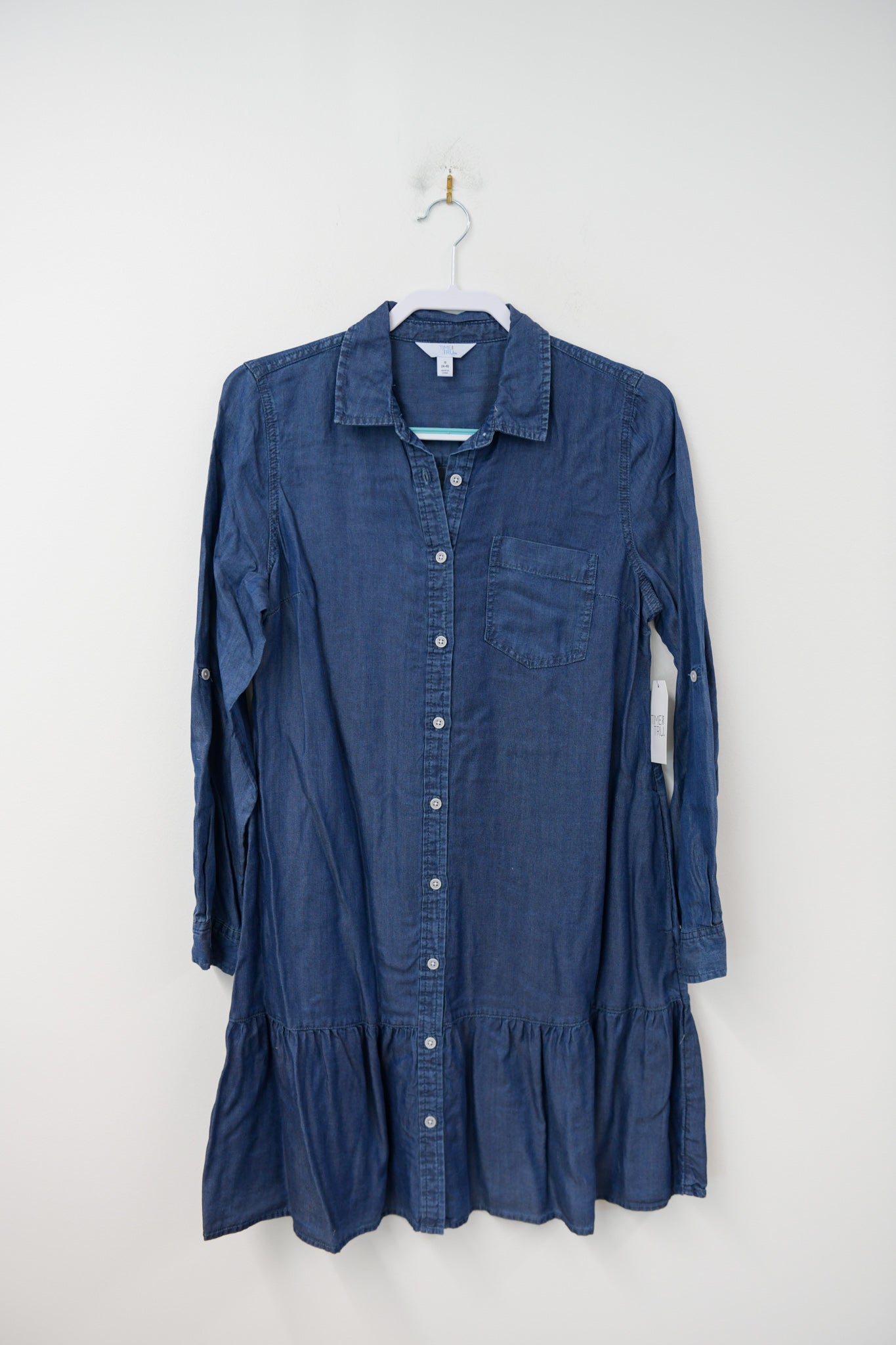 Time and Tru mini shirt dress Size S / NWT