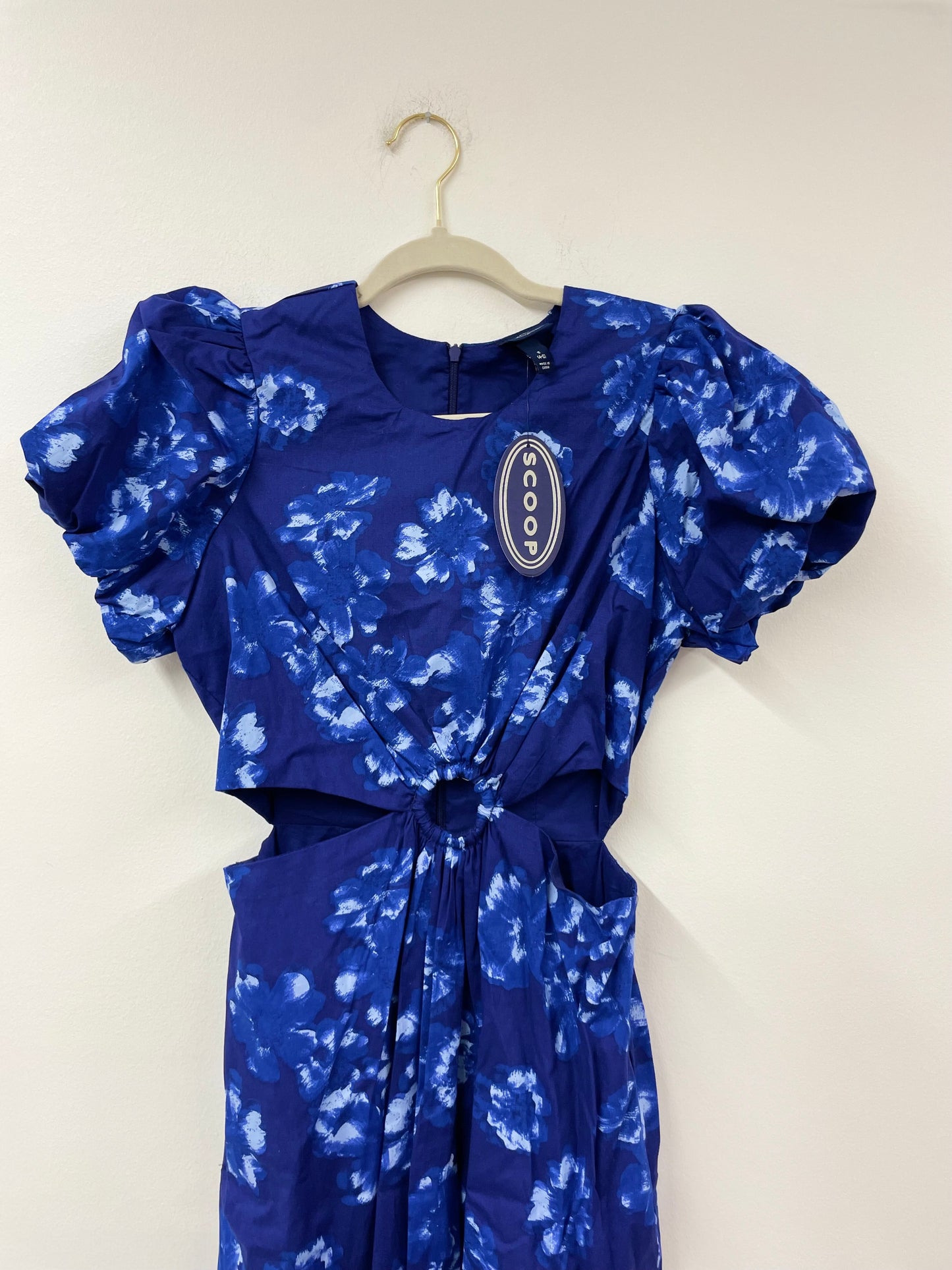 Scoop puffed sleeve o-ring midi dress Size S / NWT