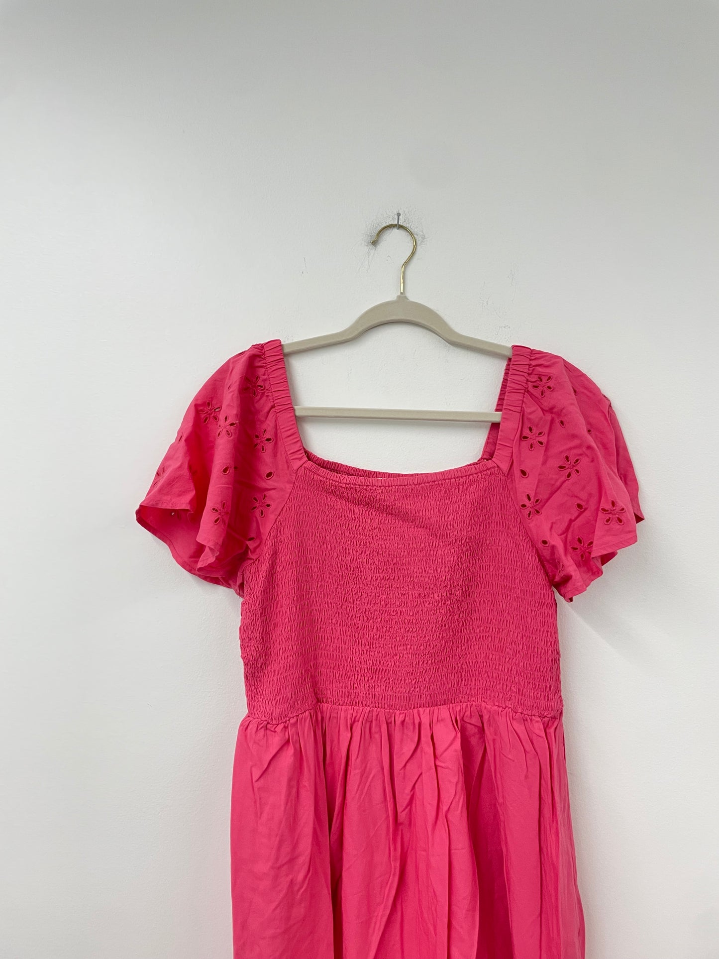 Beach Lunch Lounge eyelet sleeve midi dress SizeS / EUC