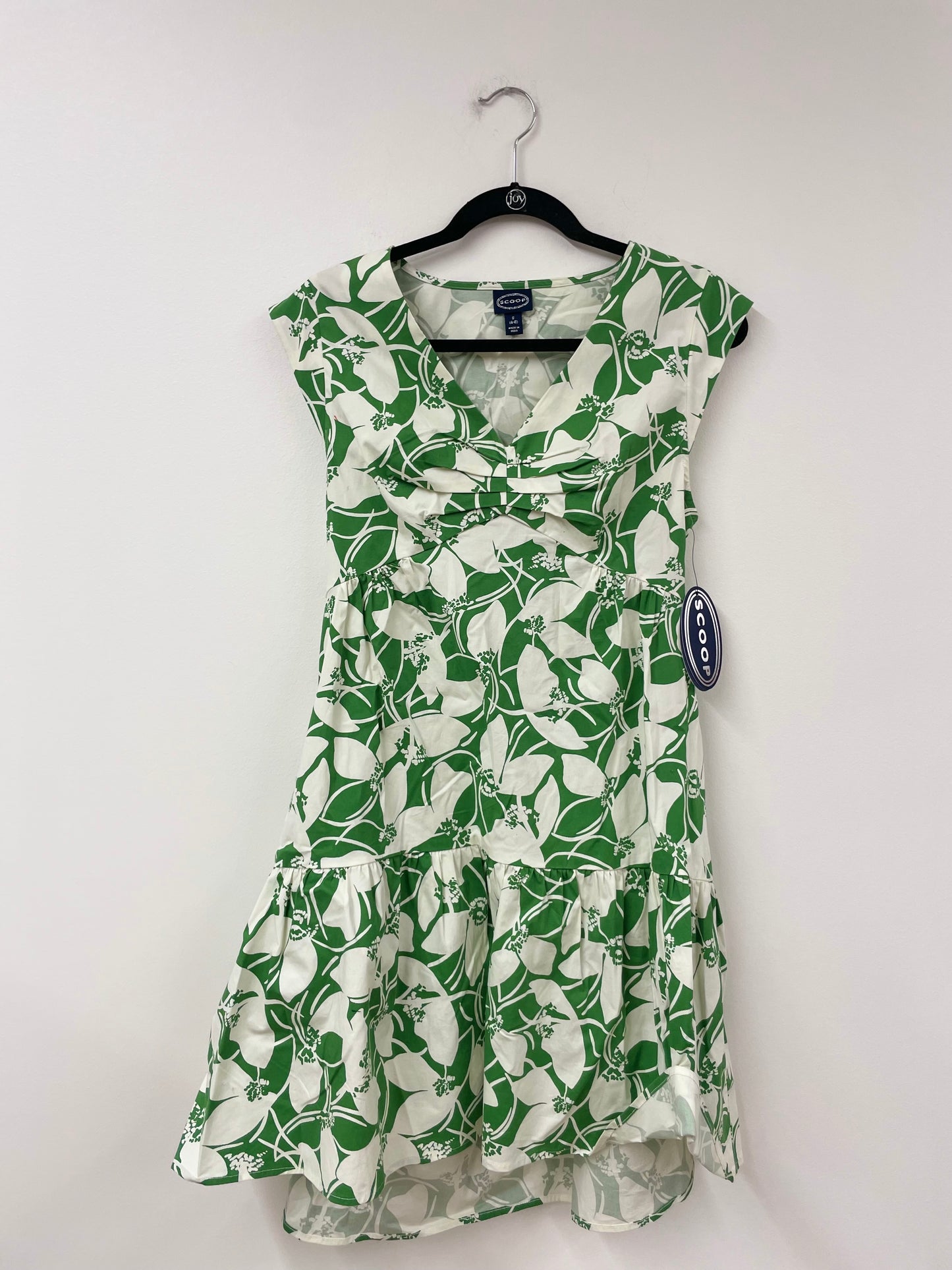 Scoop v-neck poplin mini dress Size S / NWT