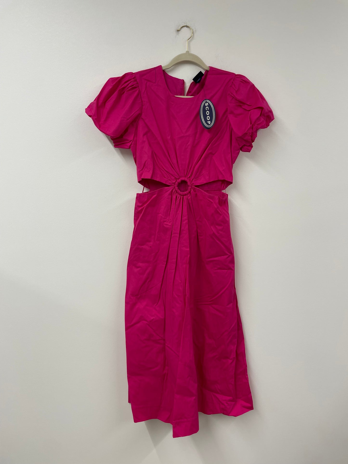 Scoop puffed sleeve o-ring midi dress Size S / NWT