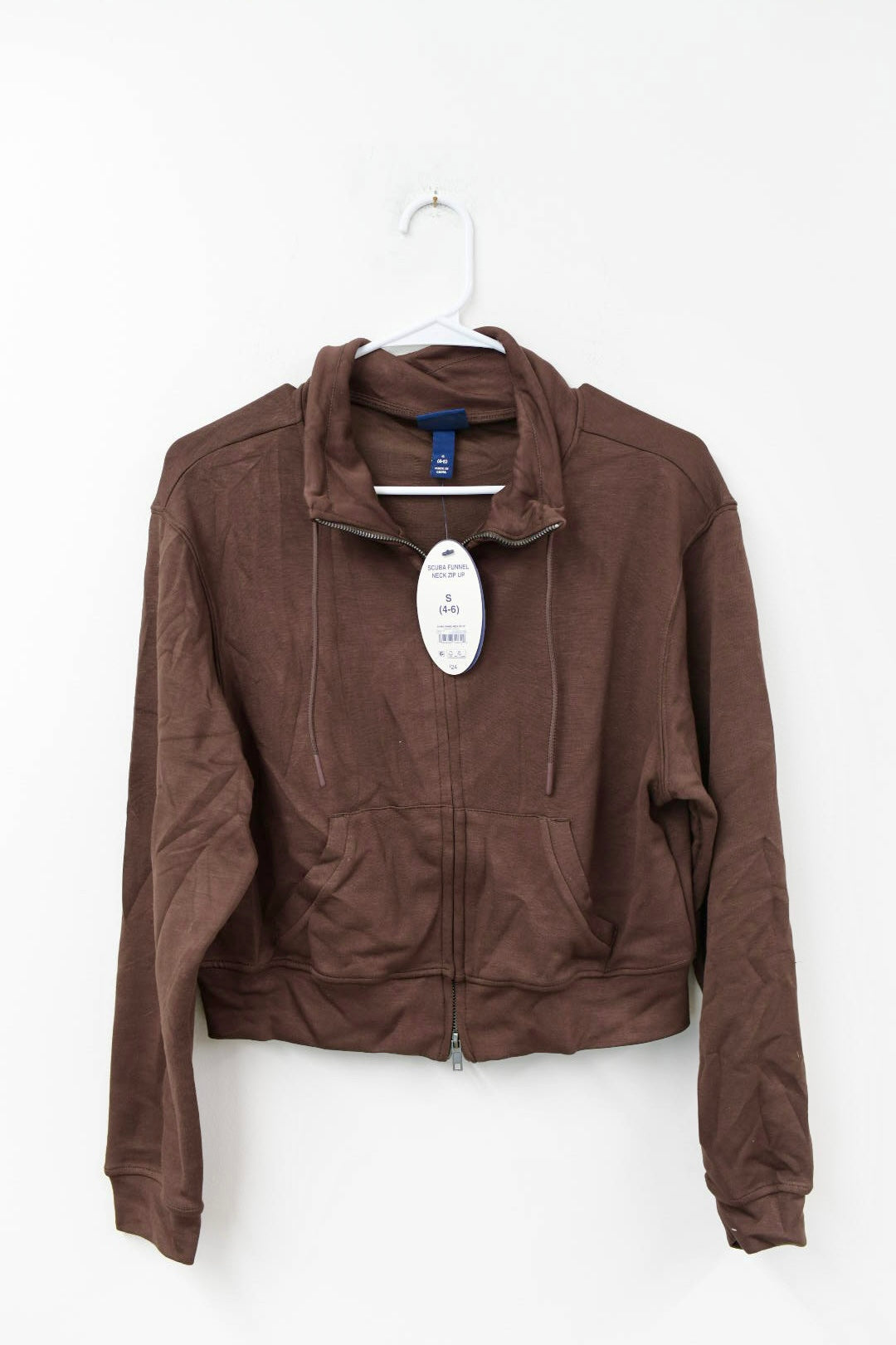 Scoop scuba funnel neck zip up Size S / NWT