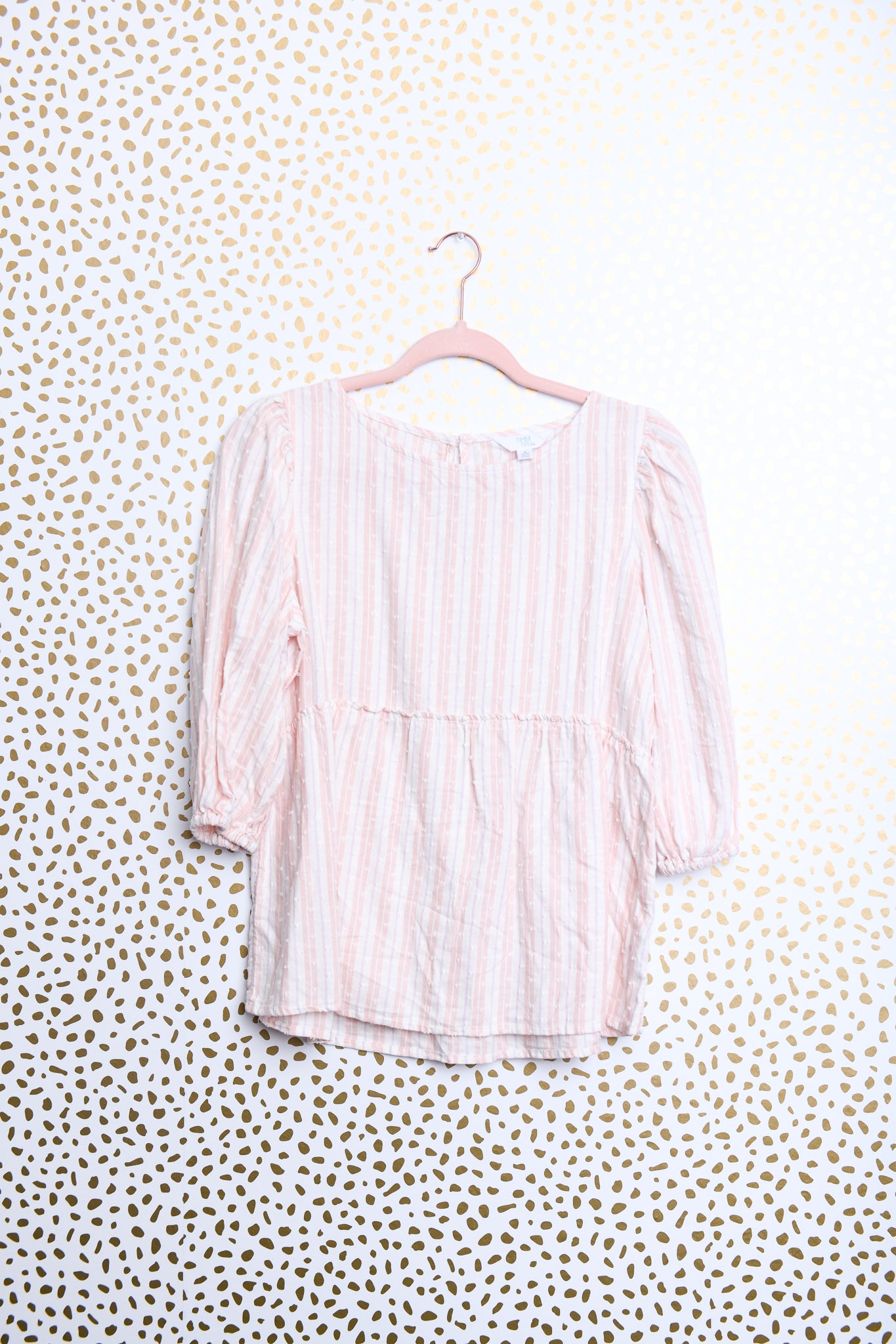 Time and Tru 3/4 sleeve striped shirt Size S \ EUC