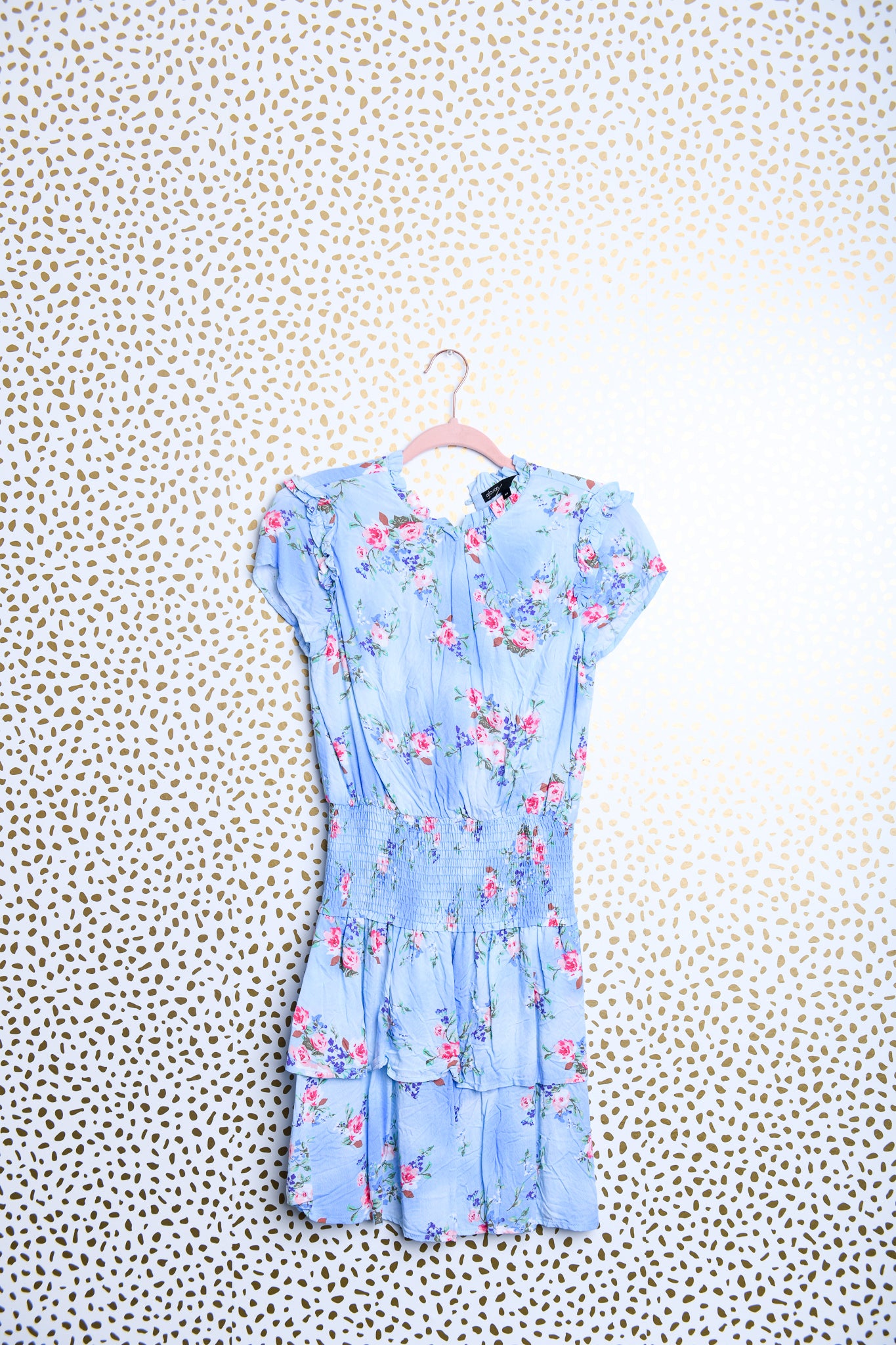 Gibson short sleeve ruffled dress\XS\EUC