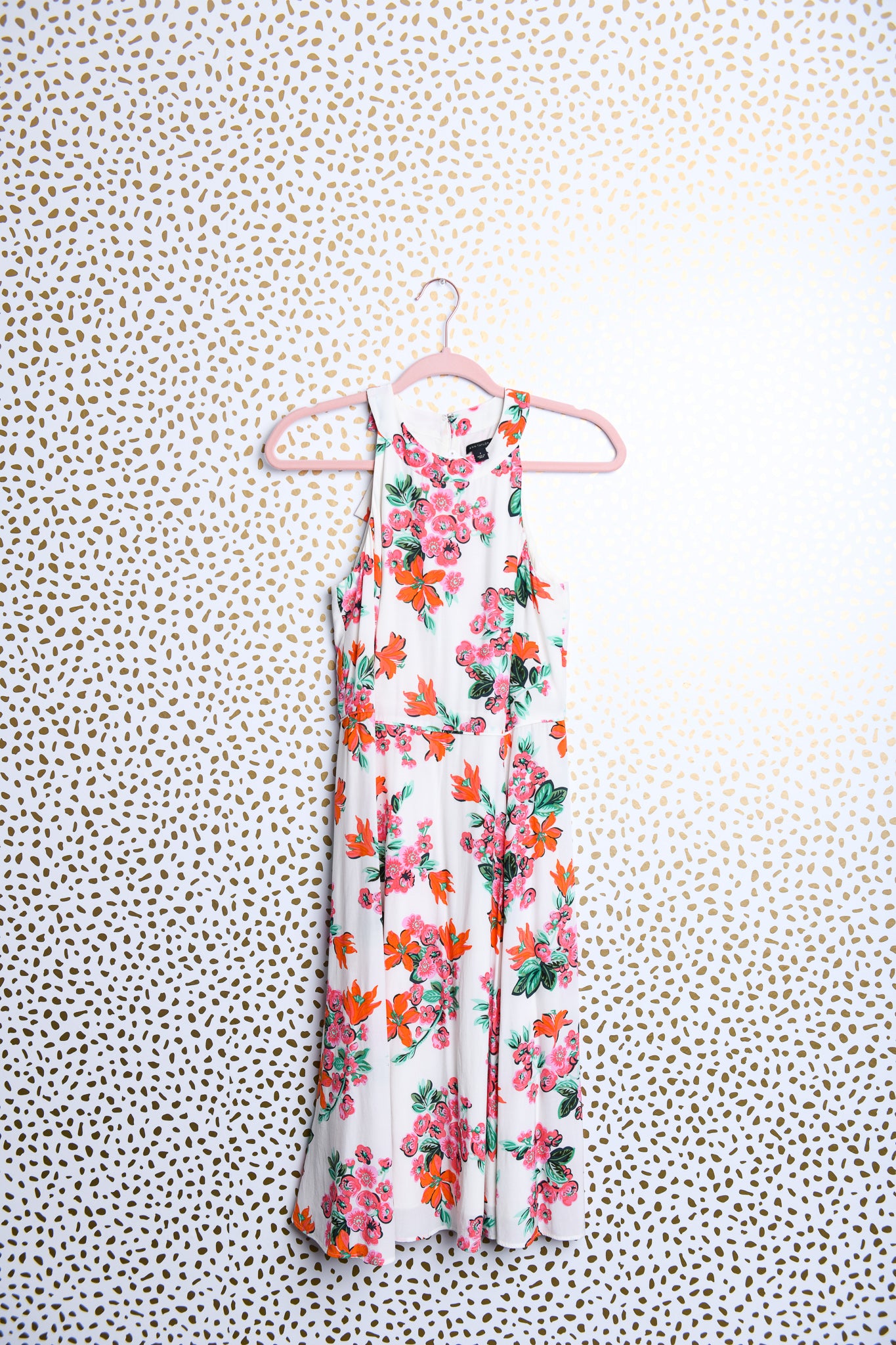 Ann Taylor sleeveless flare dress\2\EUC