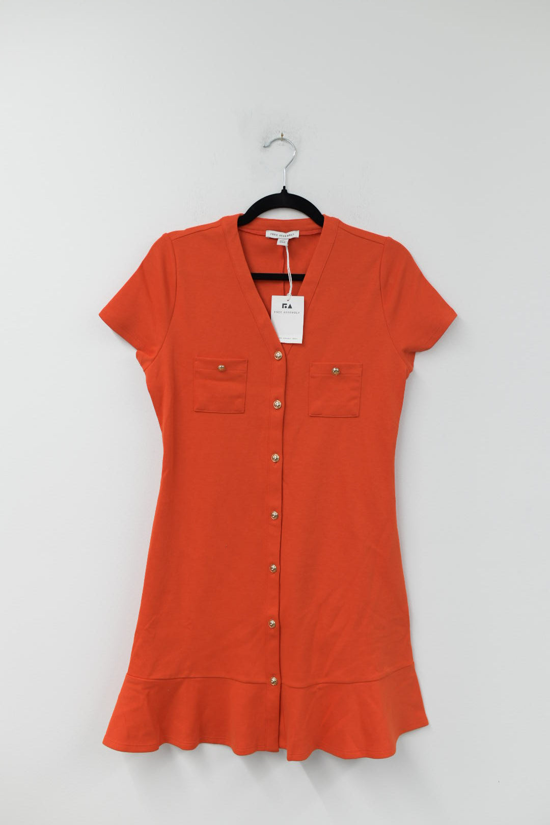 Free Assembly v-neck button midi dress Size S / NWT