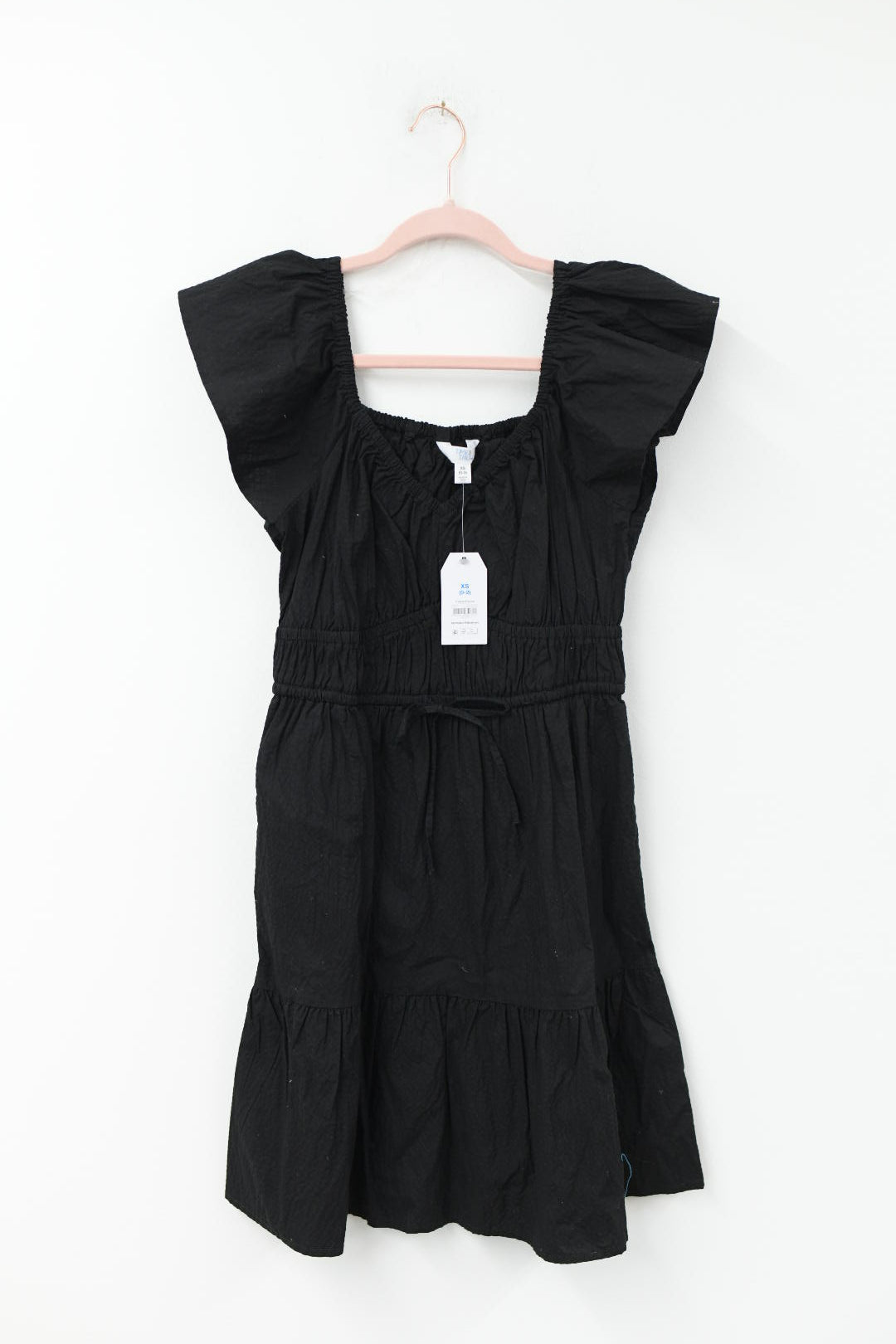 Time and Tru mini flutter sleeve tiered dress Size XS / NWT