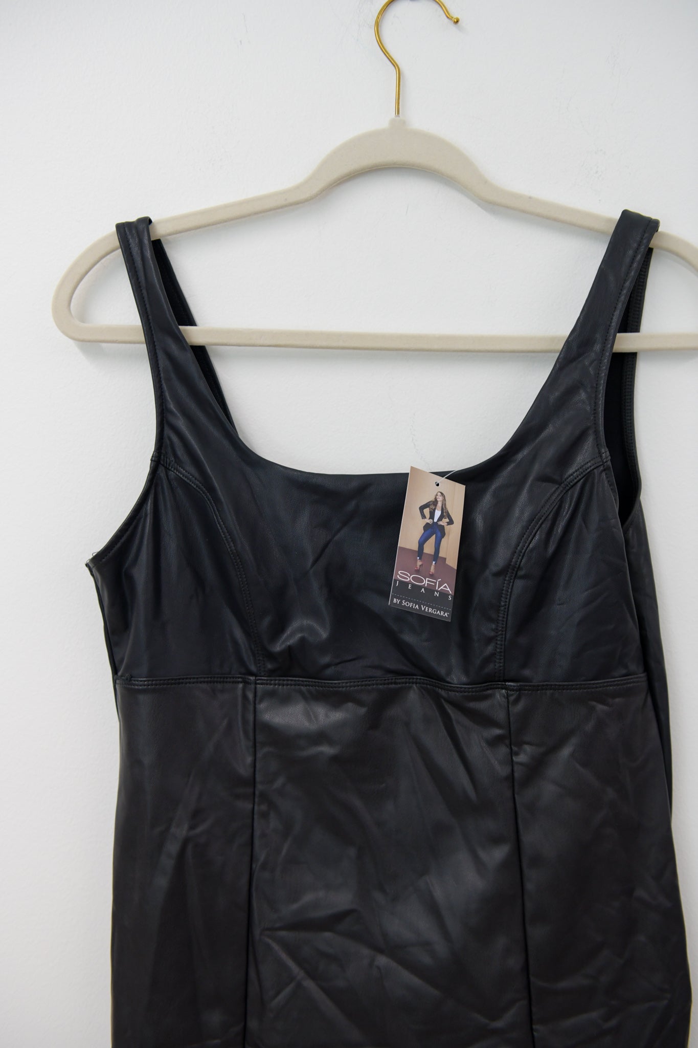 Sofia faux leather dress Size M / NWT