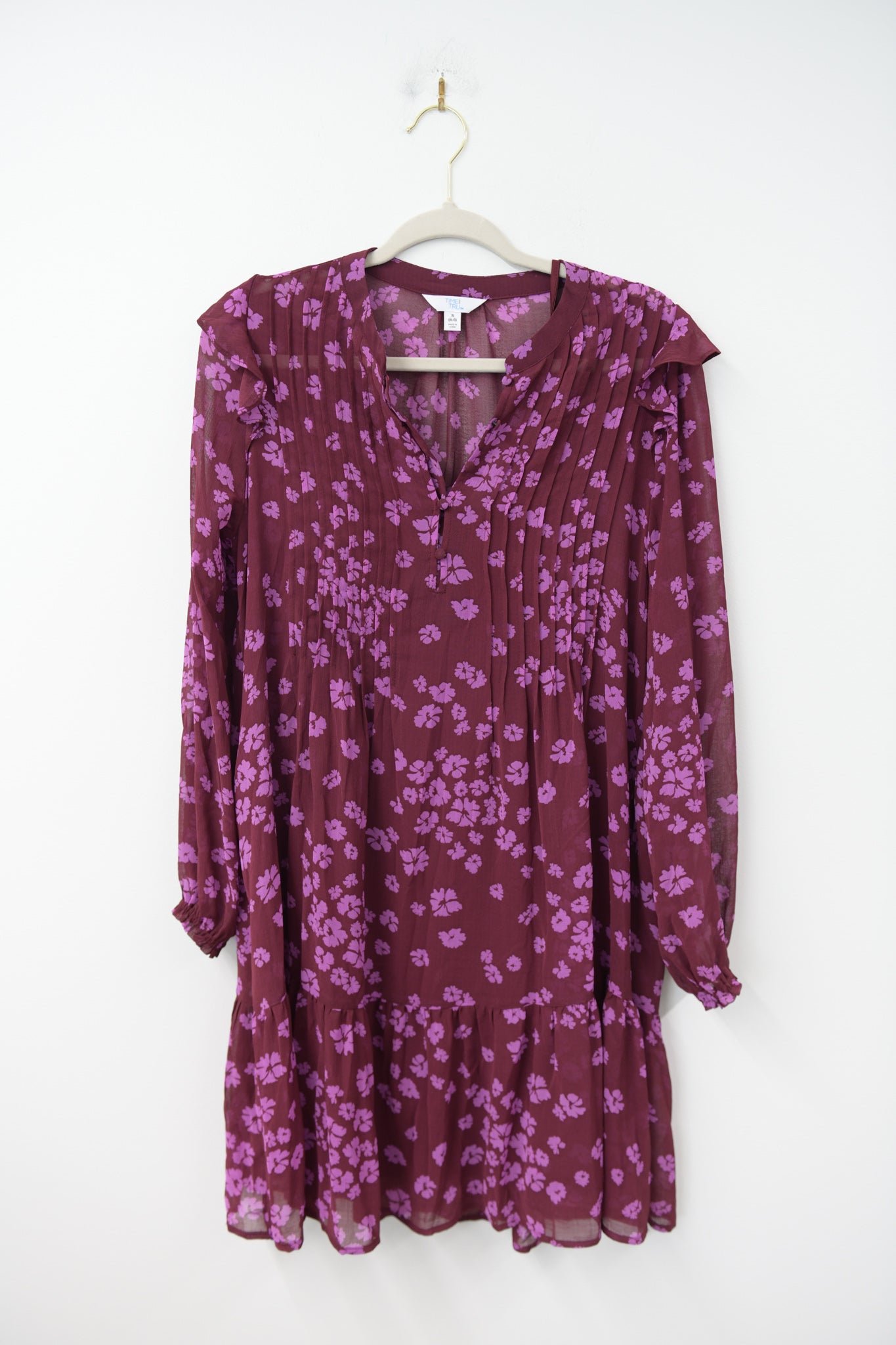 Time and Tru long sleeve mini dress Size S / EUC