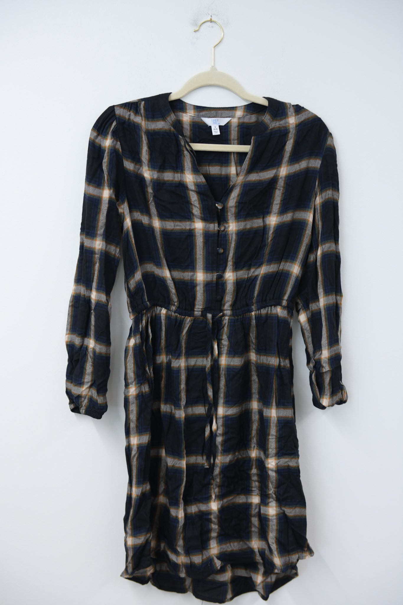 Time and Tru plaid mini shirt dress Size S / EUC