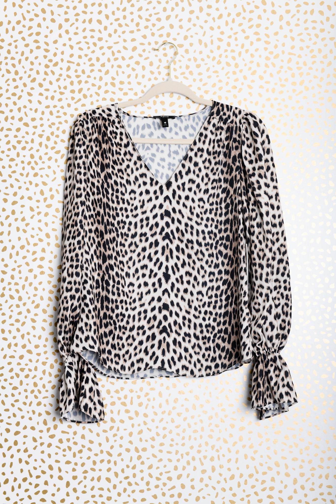 Aqua long sleeve blouse Size S/ EUC