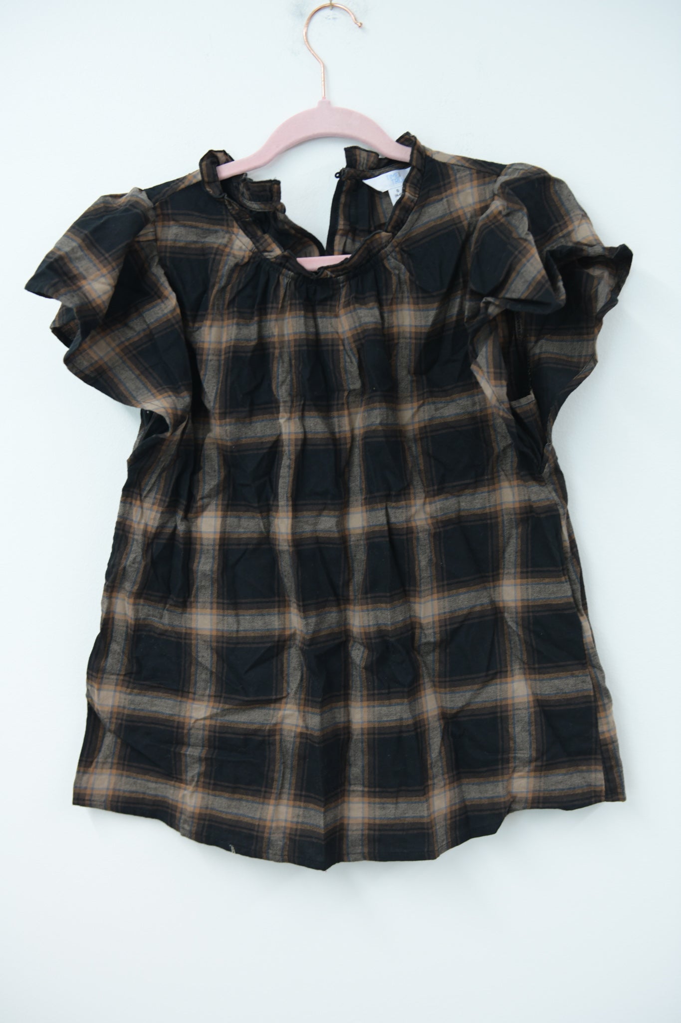 Time and Tru sleeveless flannel blouse Size S / EUC