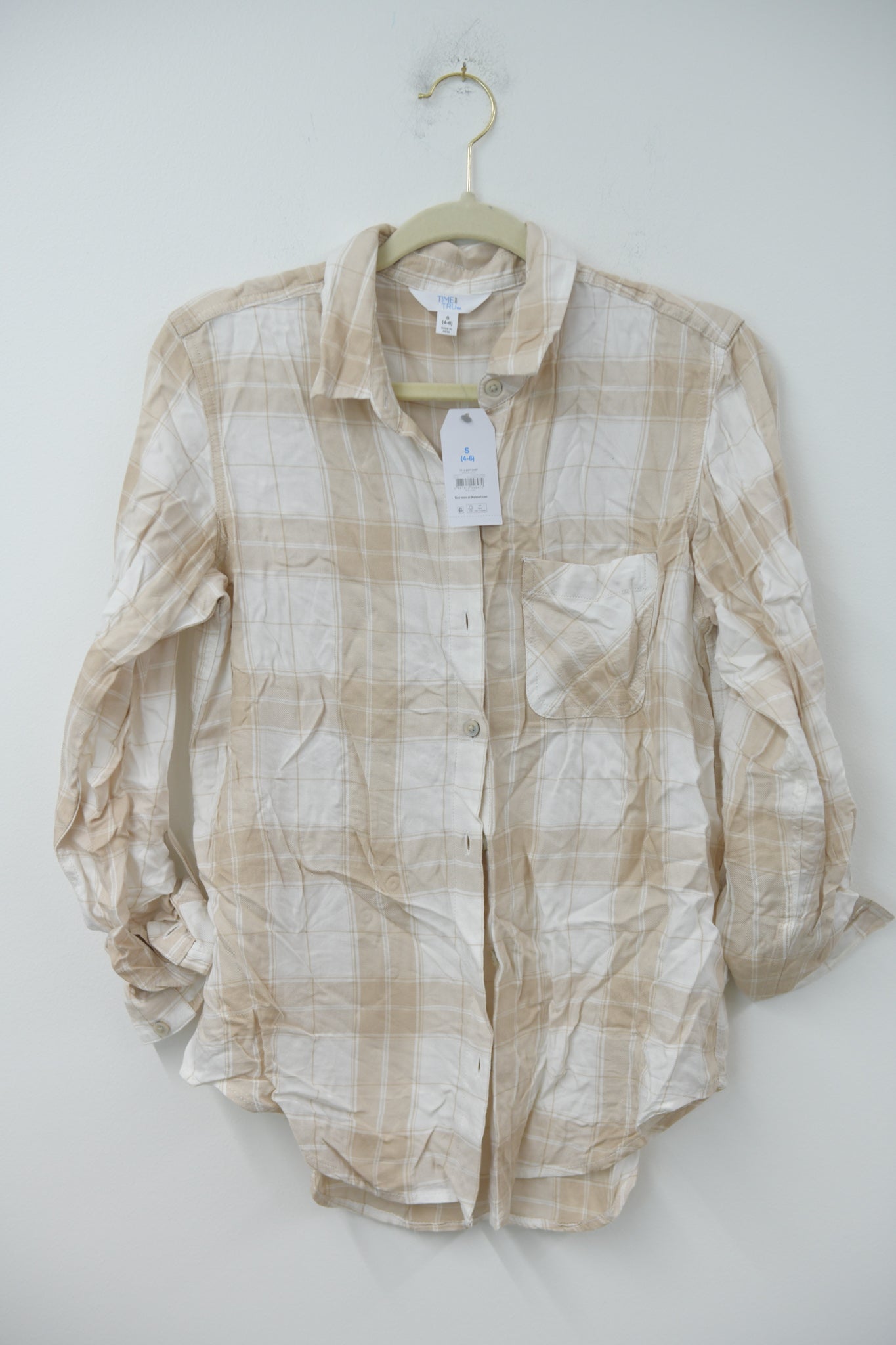 Time and Tru flannel shirt Size S / NWT