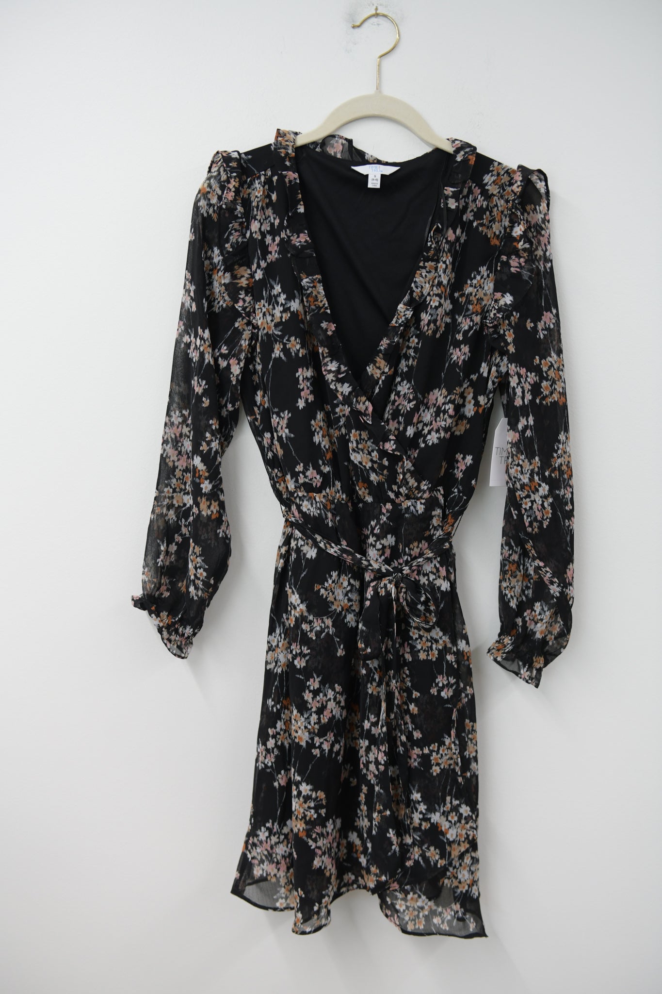 Time and Tru wrapped mini dress Size S / NWT