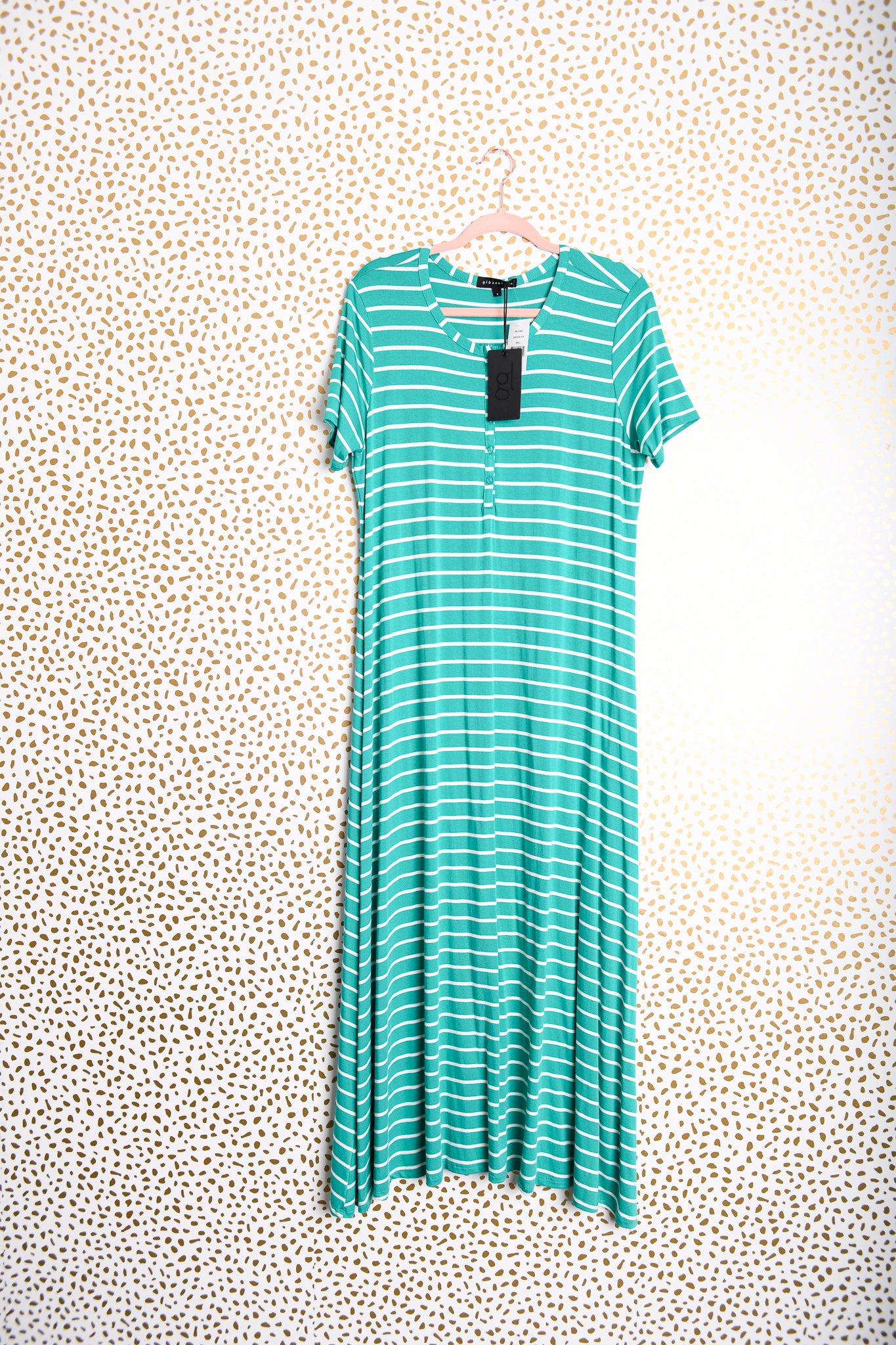 Gibson short sleeve maxi dress Size S /NWT